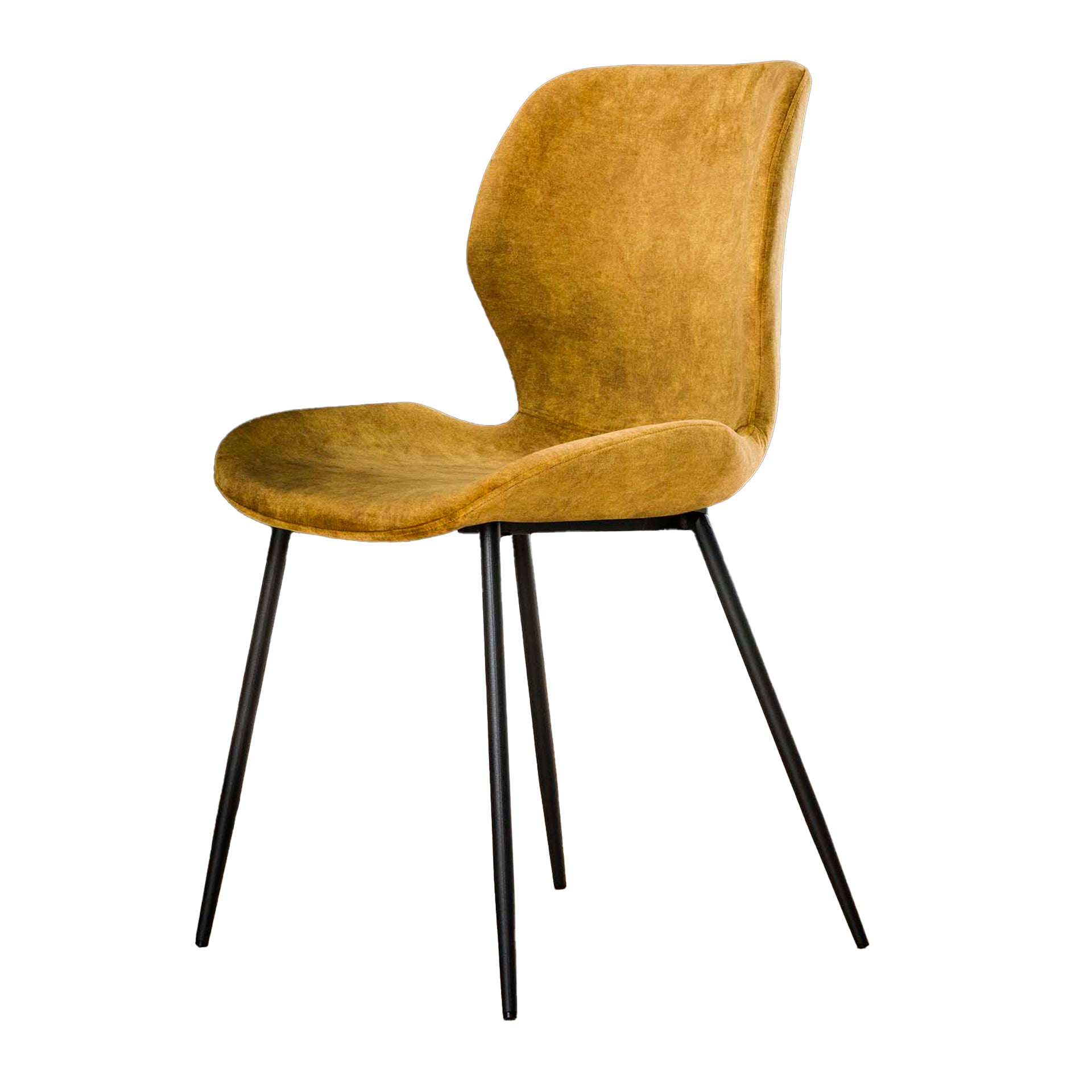 Eetkamerstoel Dream - Goud - Fluweel