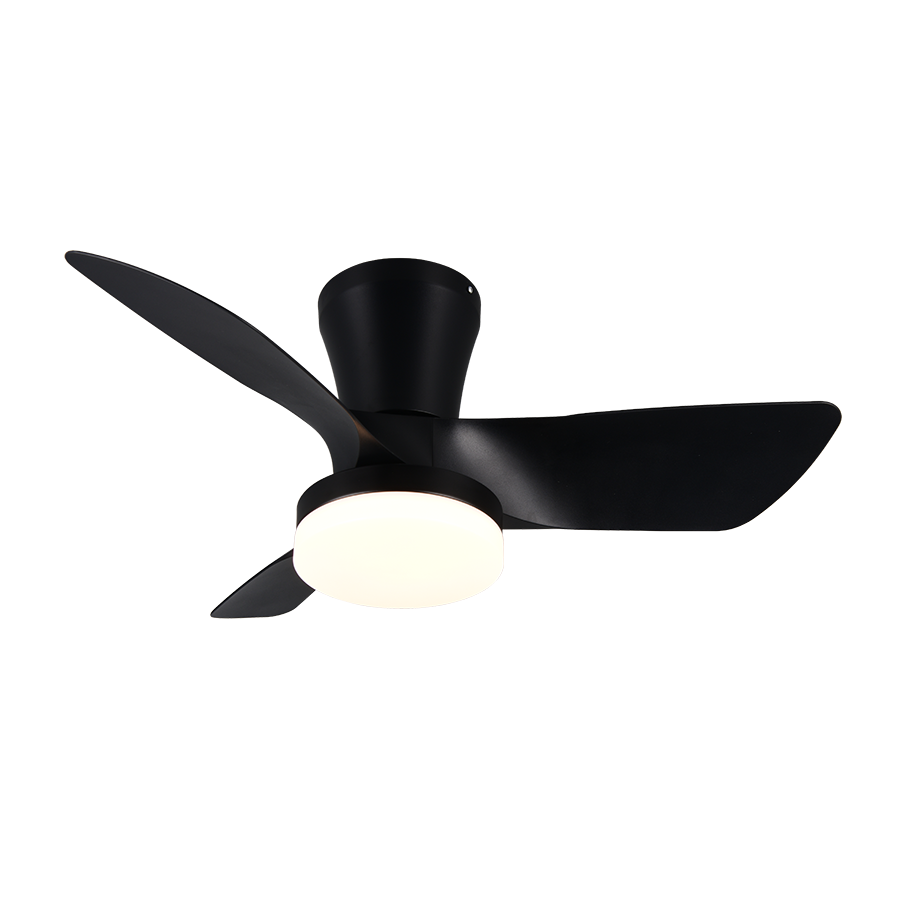 Plafondventilator Lynn - Met Lamp - Zwart - Dimbaar - Koud + Warm