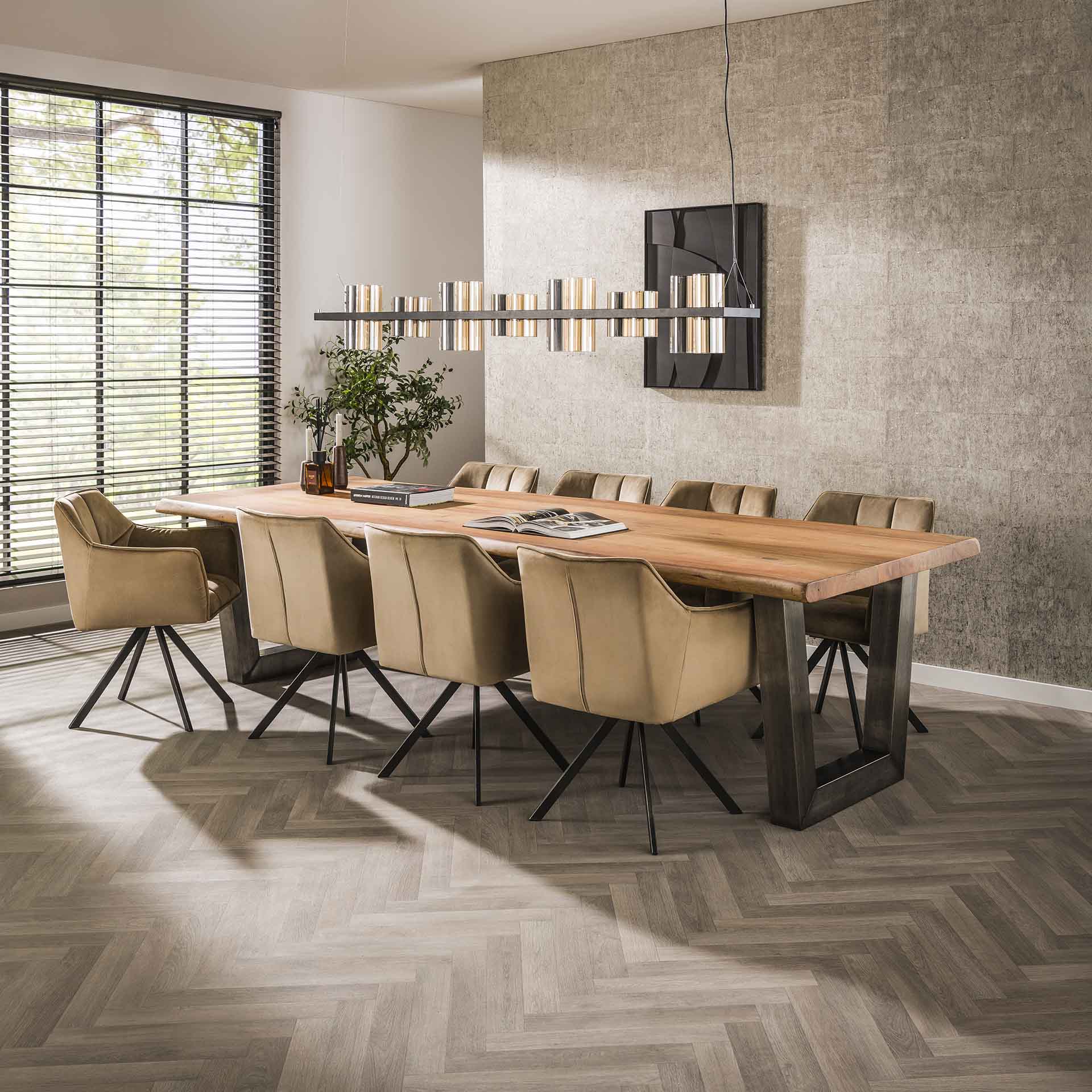 Eettafel Elio - Rechthoekig - Acaciahout - 300 cm