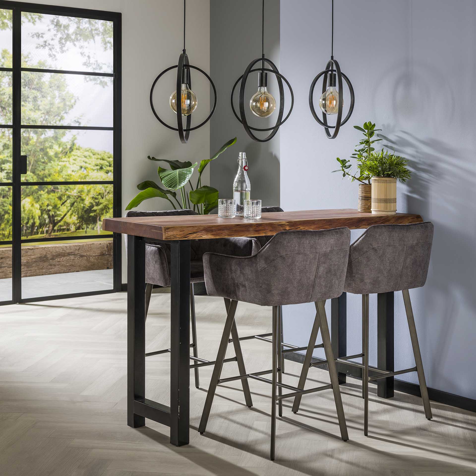 Bartafel Hub - Bruin - Acaciahout - 150 cm