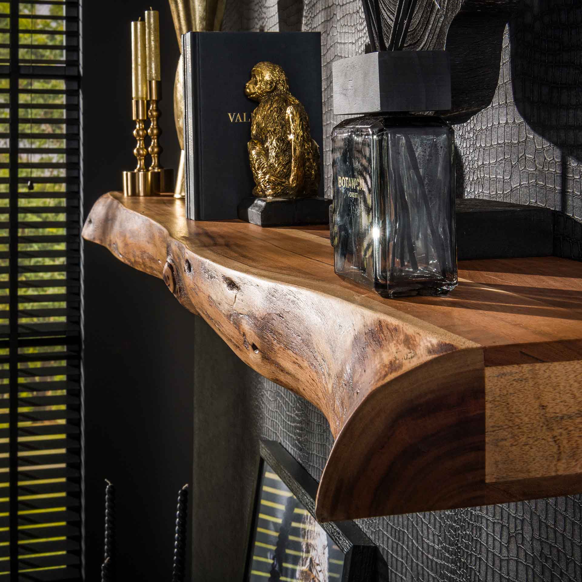 Wandplank Timber - Bruin - Acaciahout - 150 cm