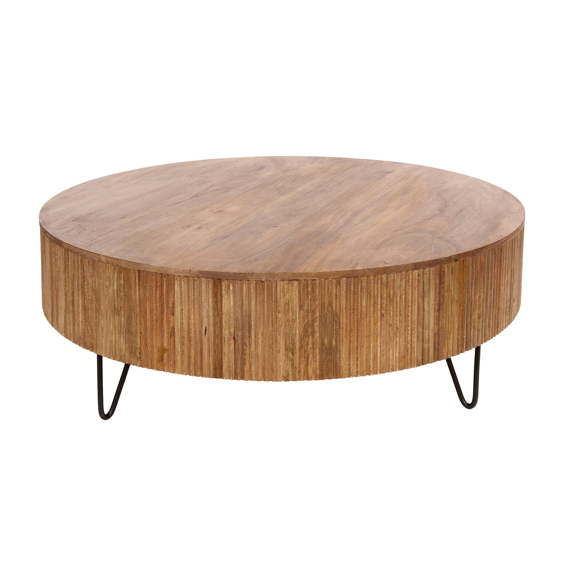 Salontafel Eloro - Rond - Mangohout - 120 cm