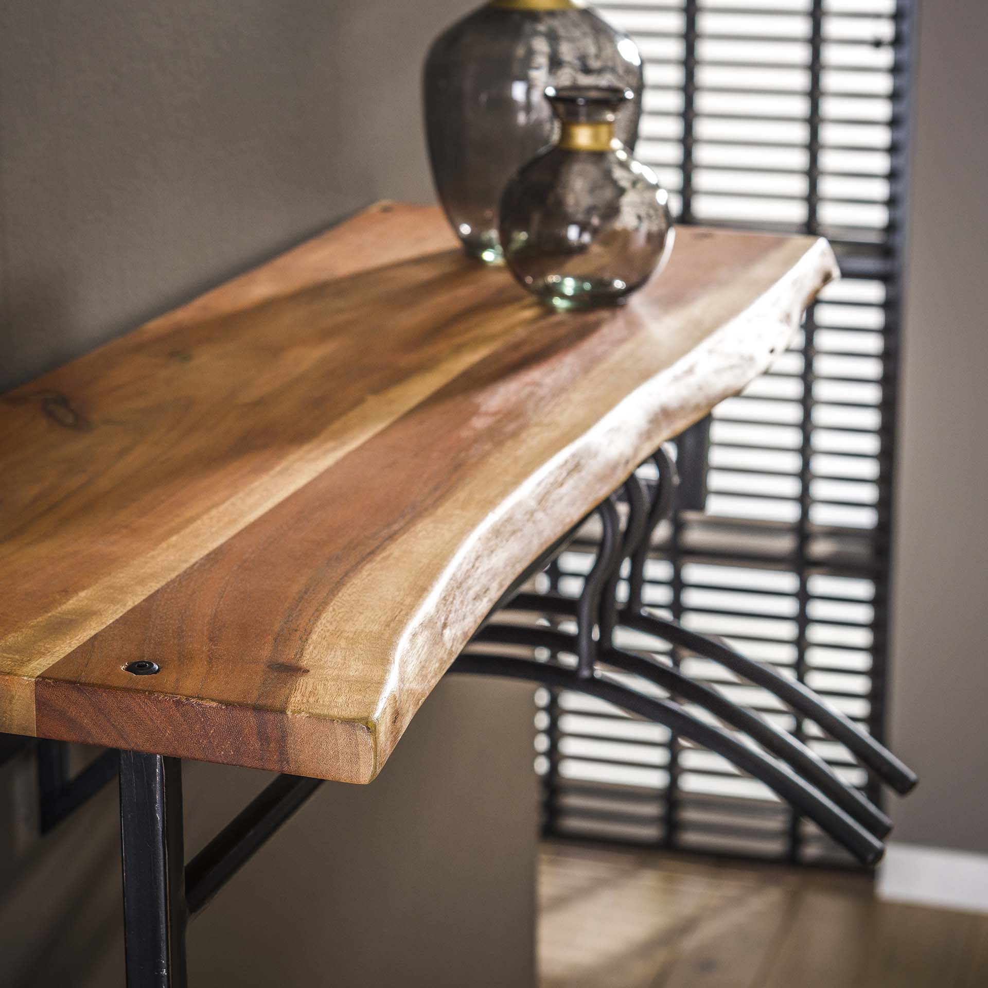 Kapstok Jordan - Acaciahout - 6 haken - 100 cm