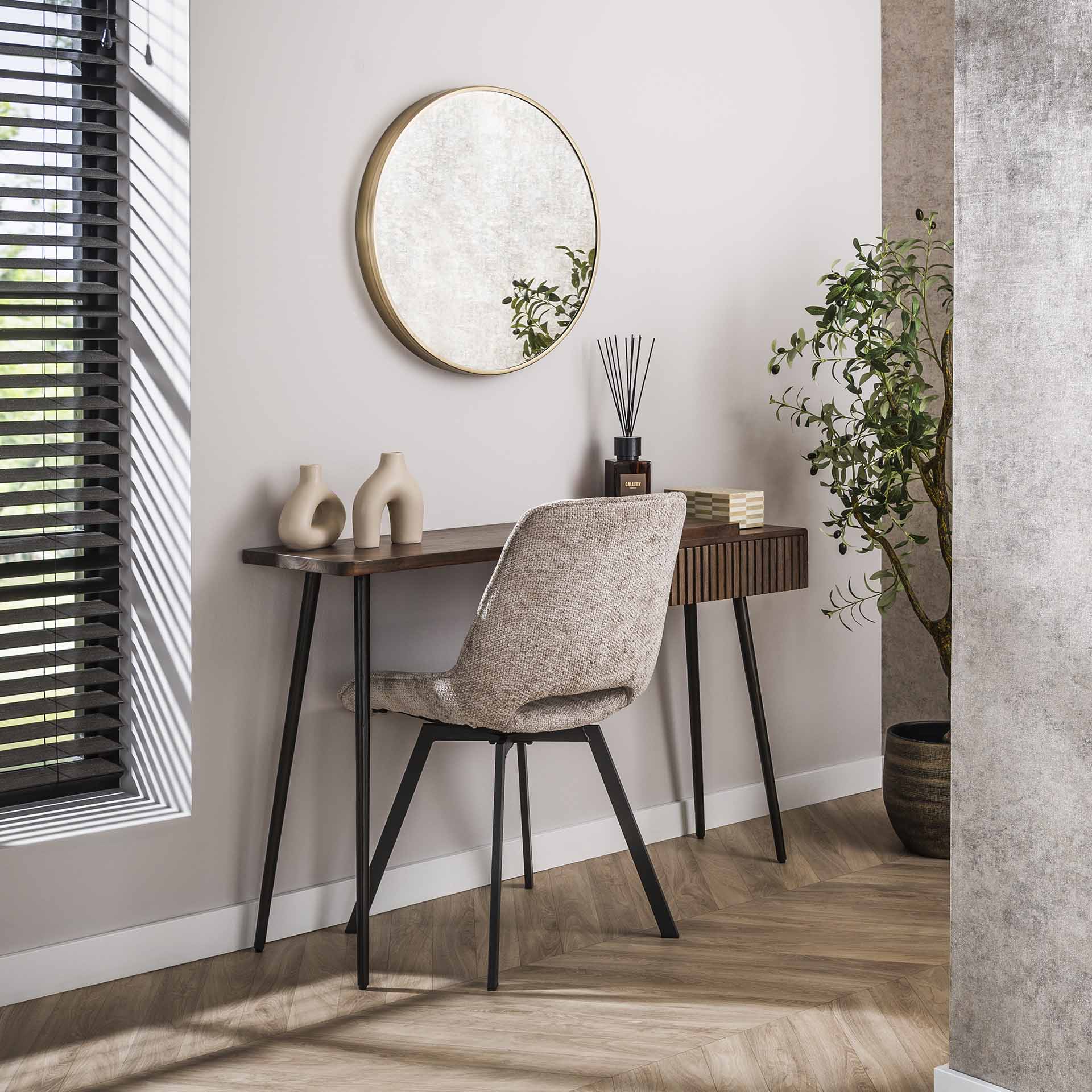 Haltafel Linaro - Bruin - Acaciahout - 76 cm