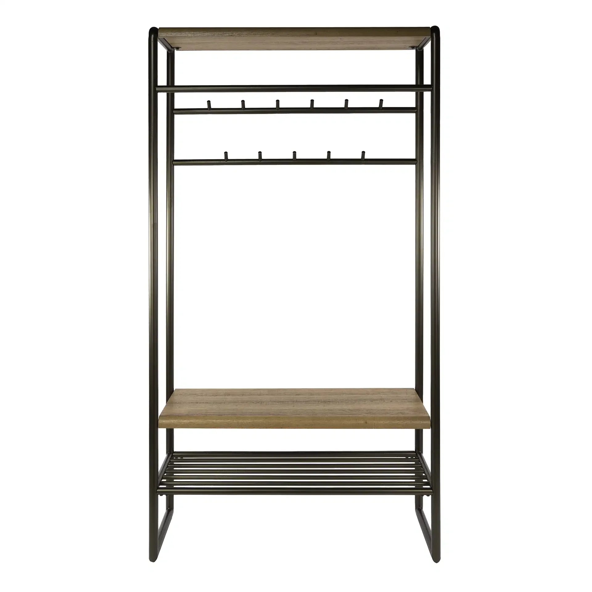 Garderobemeubel Selvo - Brons - Gepoedercoat Staal - 100 cm