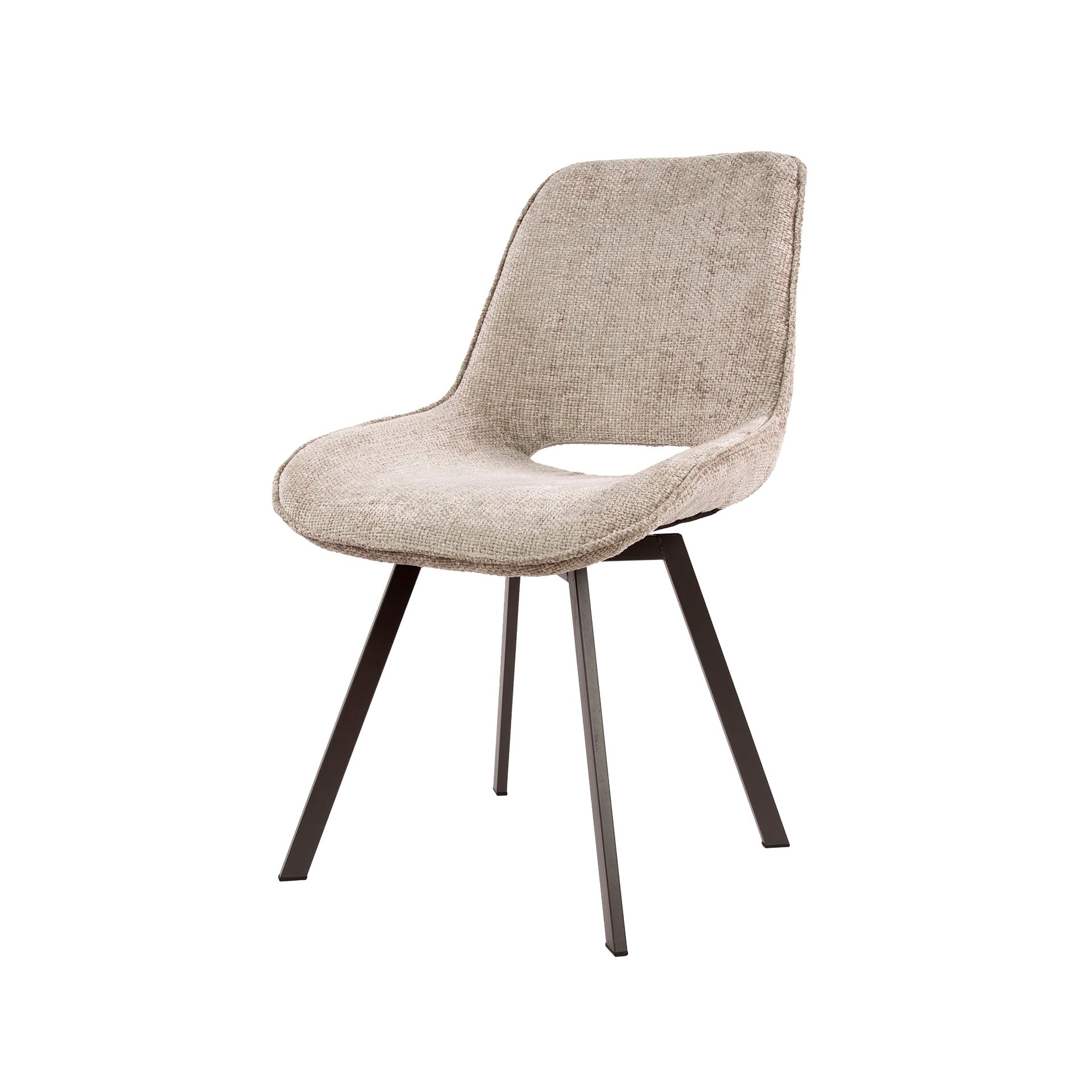 Eetkamerstoel Sova - Beige - Renegade Stof - Draaibaar