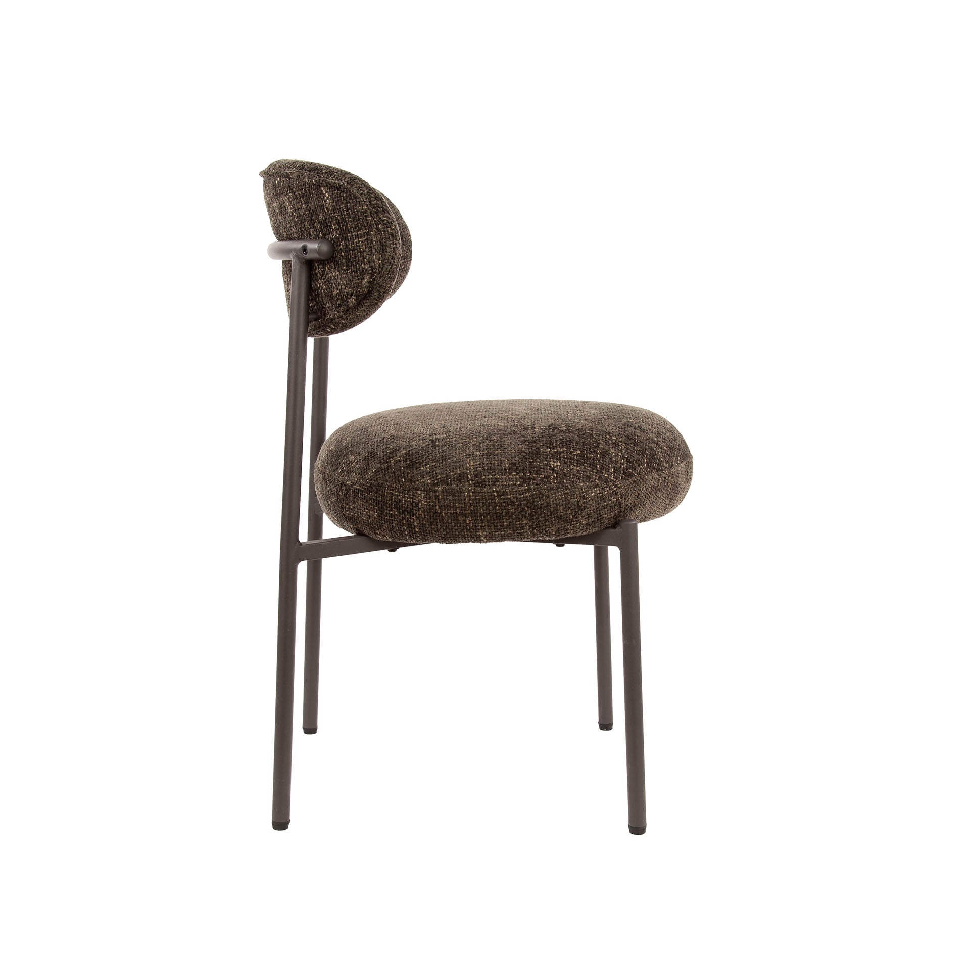 Eetkamerstoel Eluni - Bruin - Renegade Stof