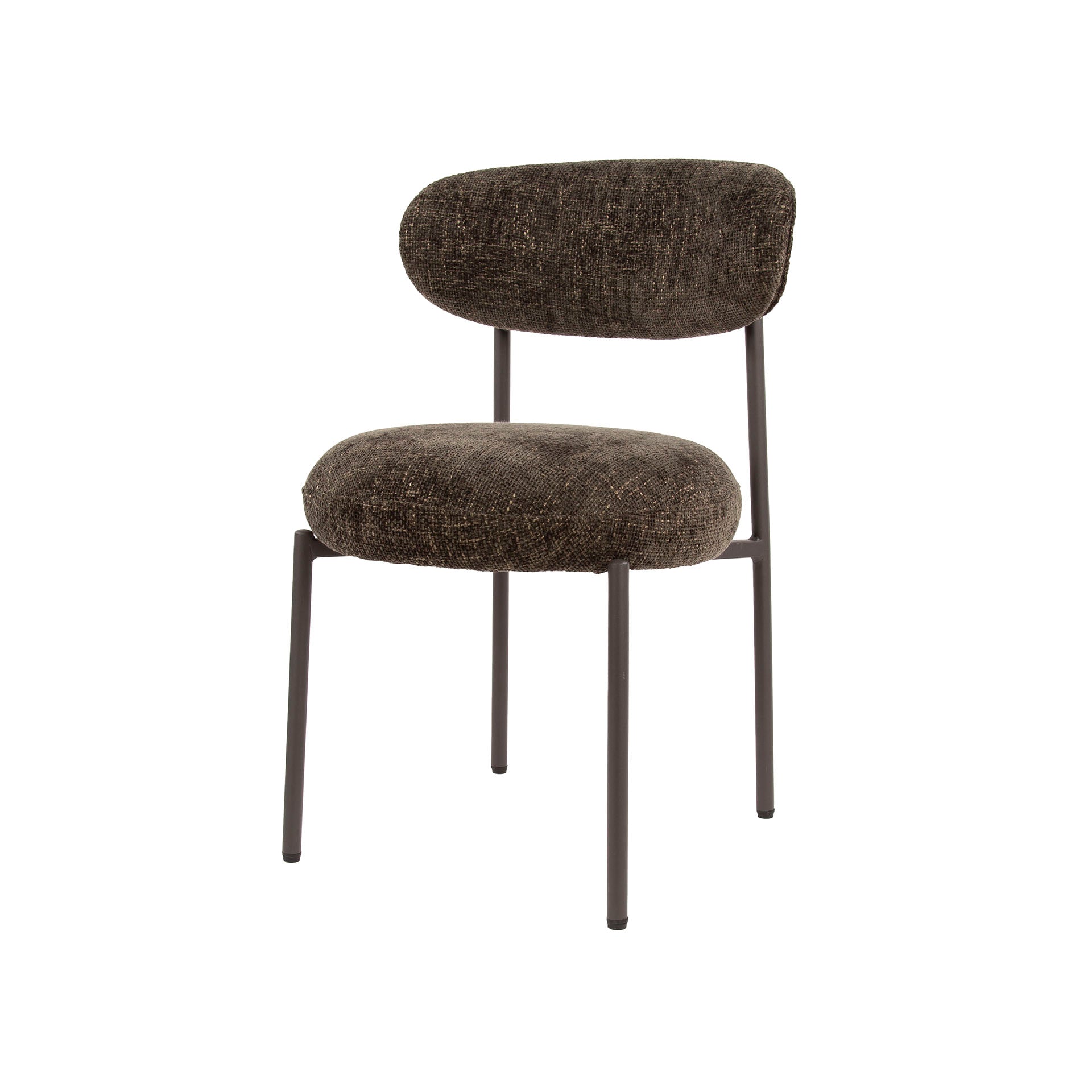 Eetkamerstoel Eluni - Bruin - Renegade Stof