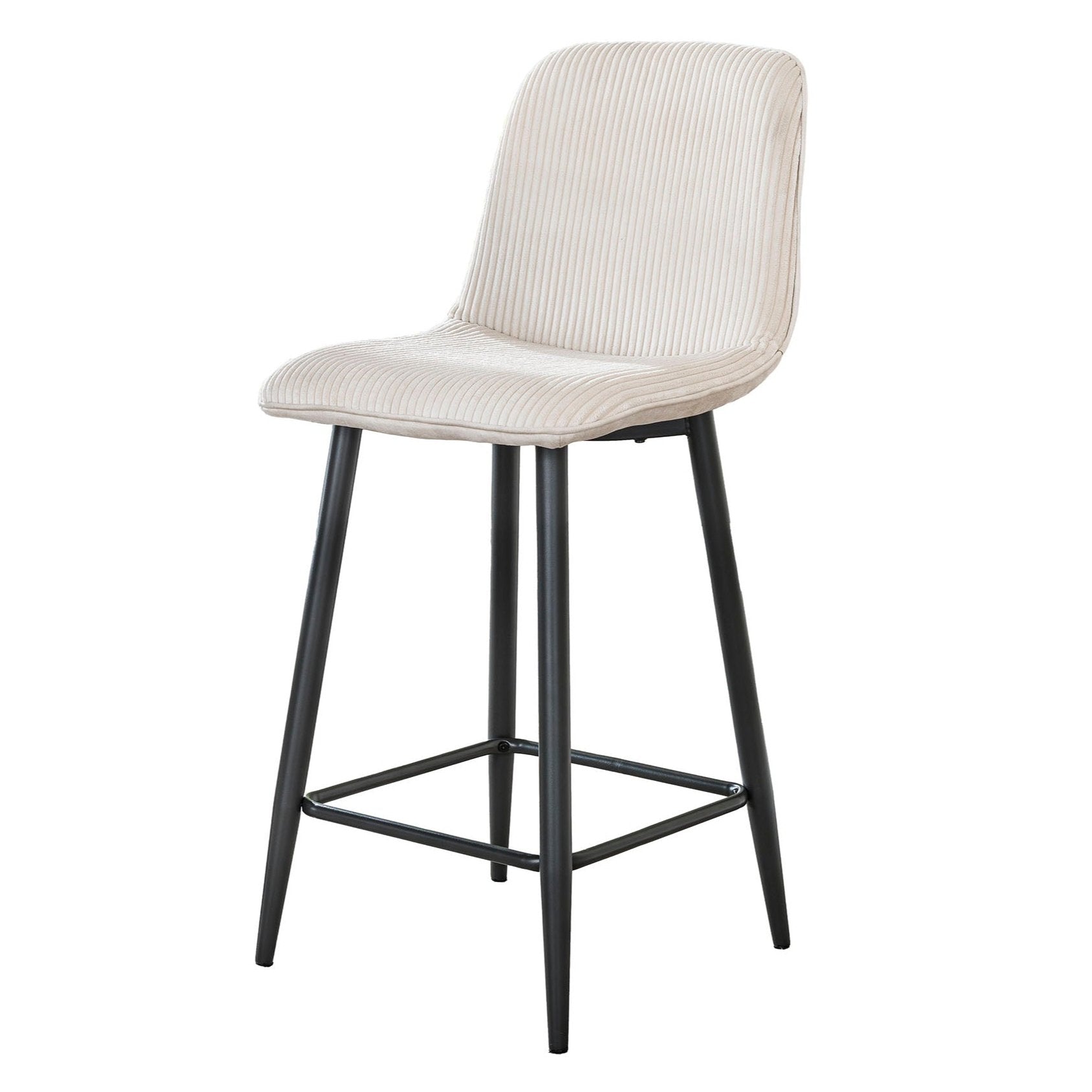 Barstoel Linero - Ivoor - Ribstof