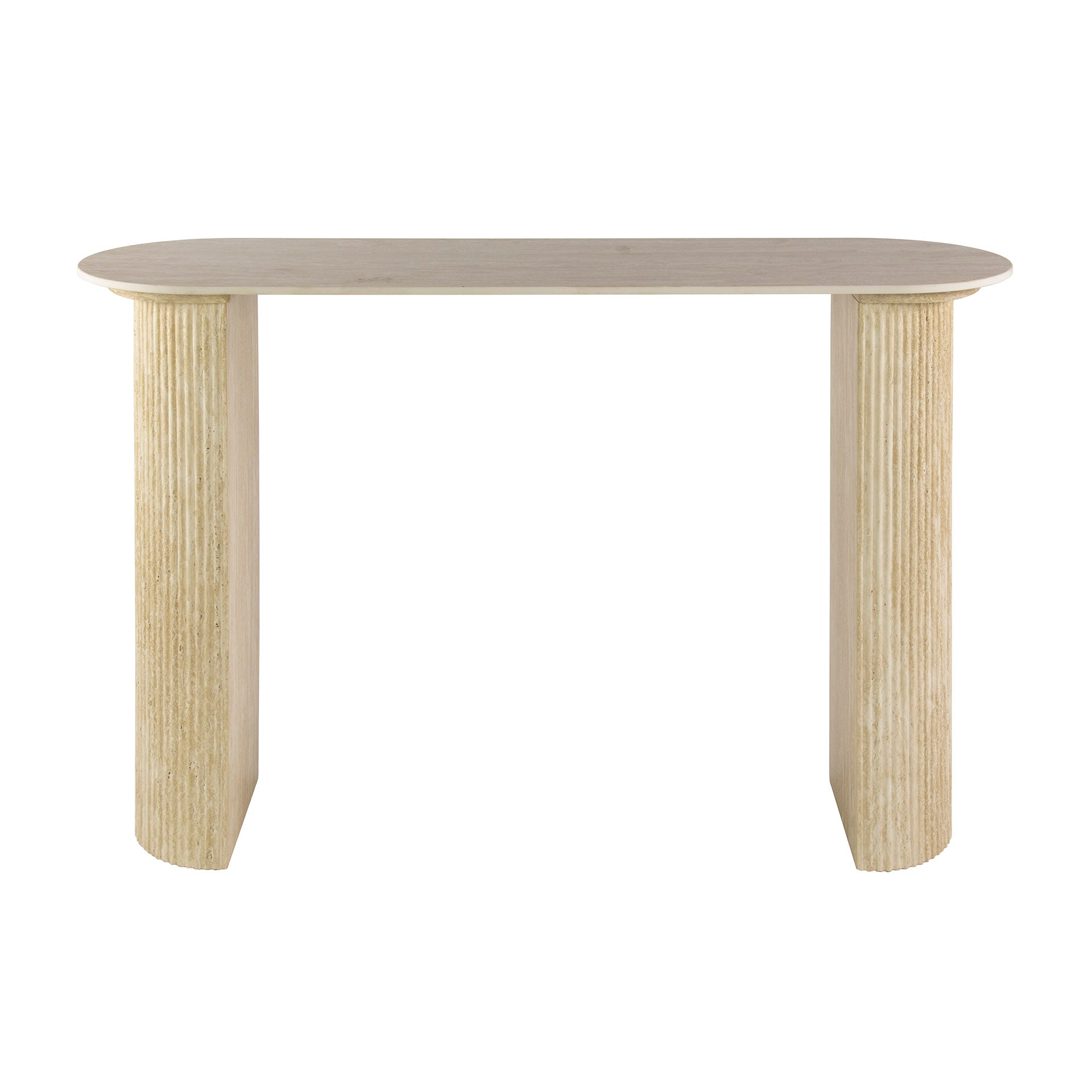 Haltafel Roma - Ivoor - Travertin - 78 cm