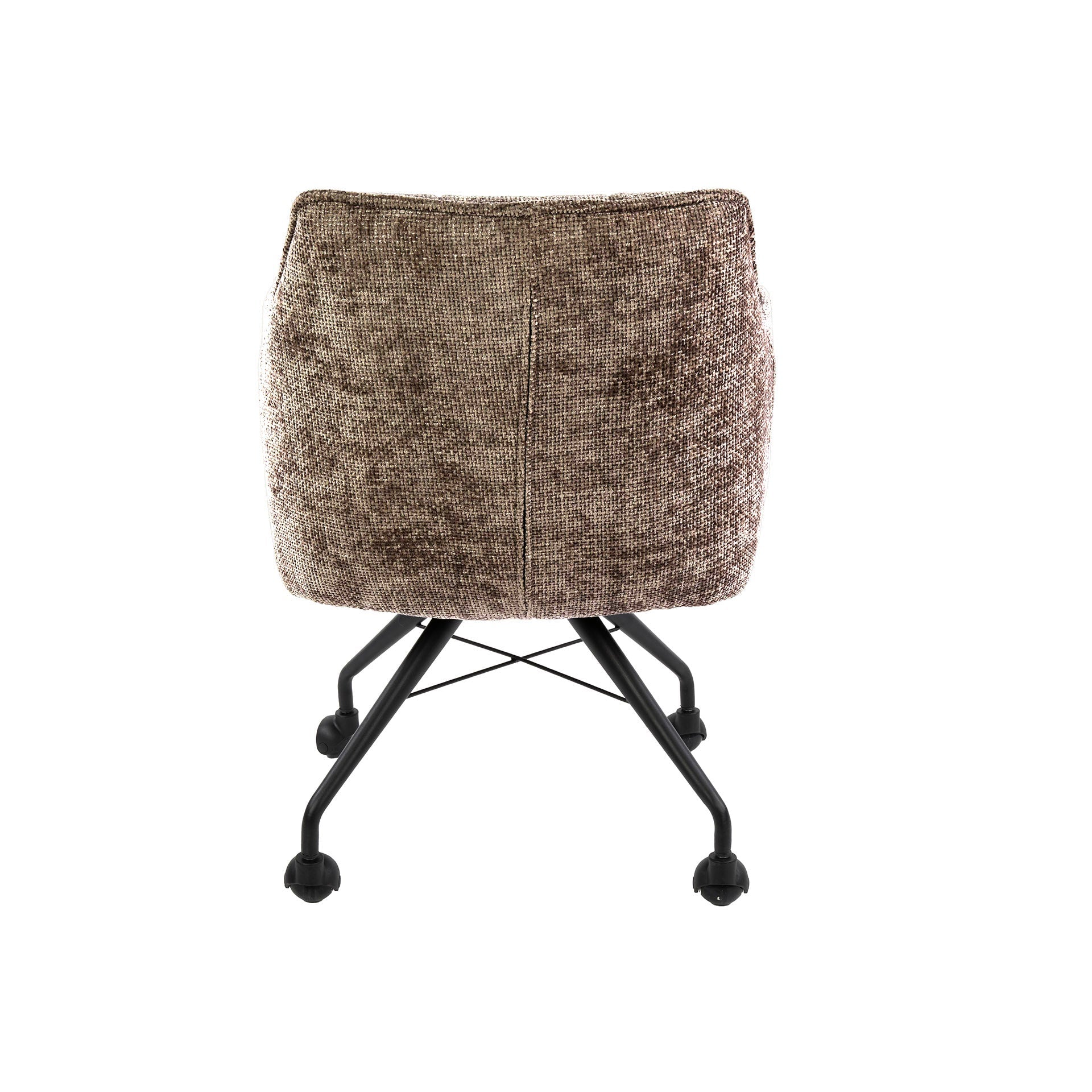 Eetkamerstoel Vantage - Champagne - Renegade Stof - Met Wieltjes