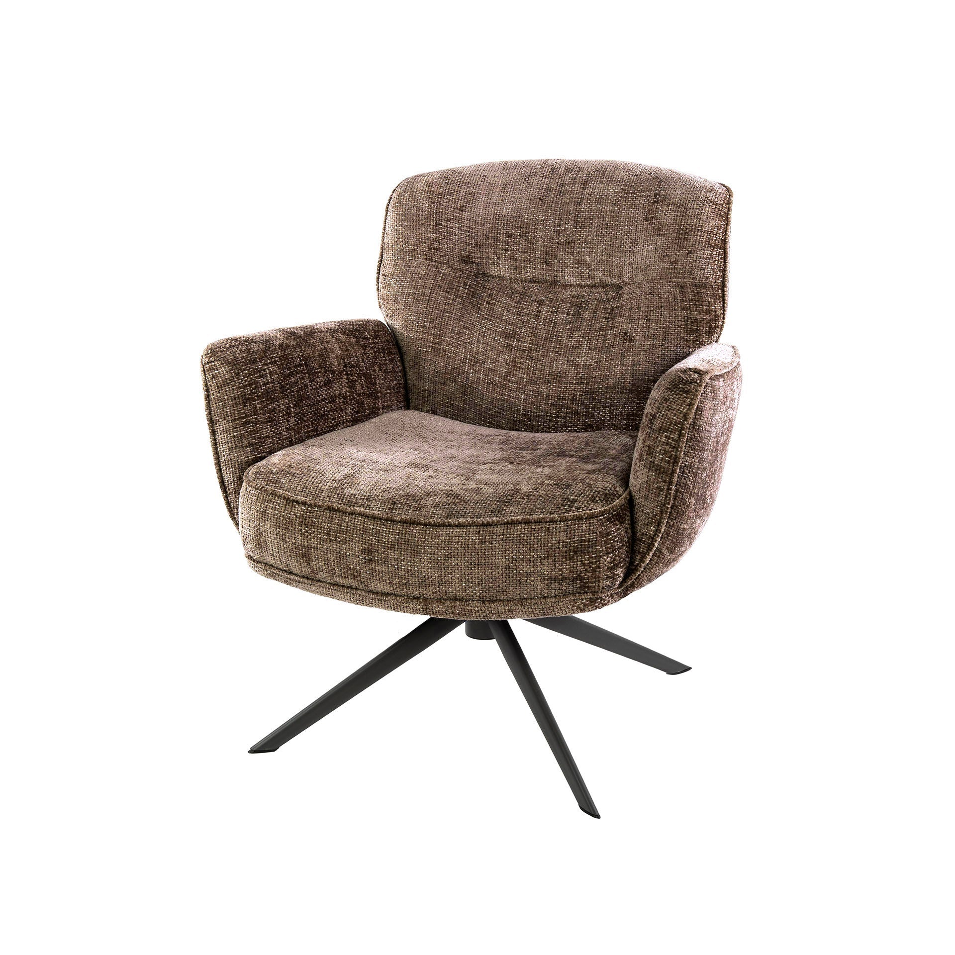 Draaifauteuil Theodore - Champagne - Renegade Stof - Pocketvering