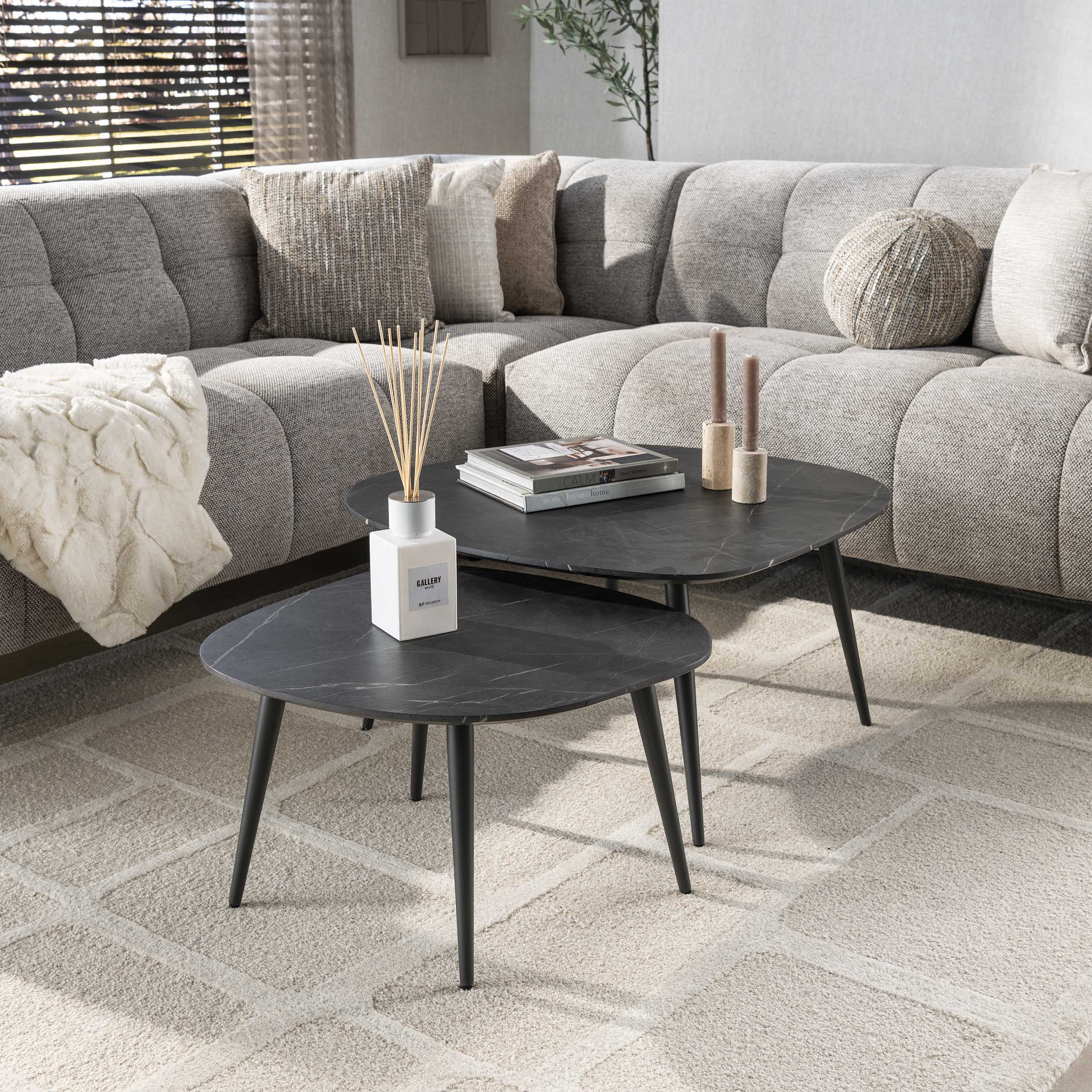 Salontafel Lumo - Organisch - Melamine - Set van 2