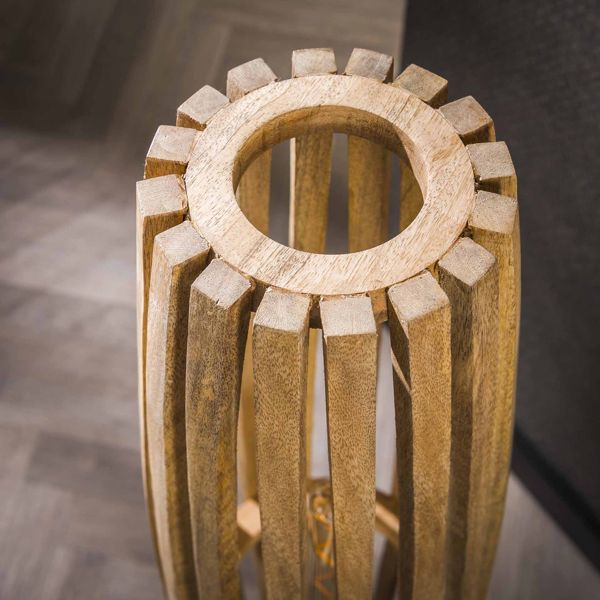 Vloerlamp Orion - Bruin - Mangohout - 105 cm