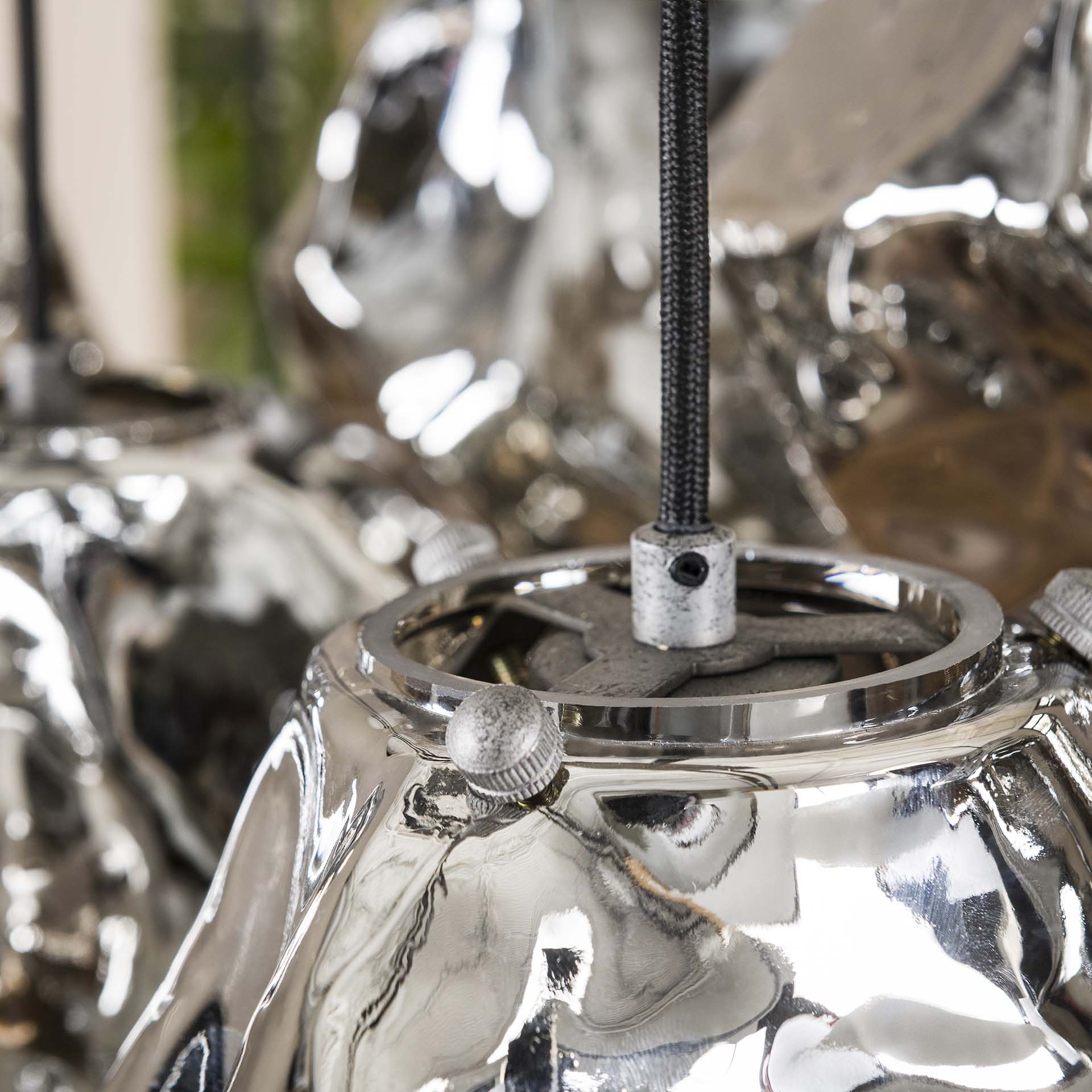 Hanglamp Louis - 7-lichts - Chroom - Glas