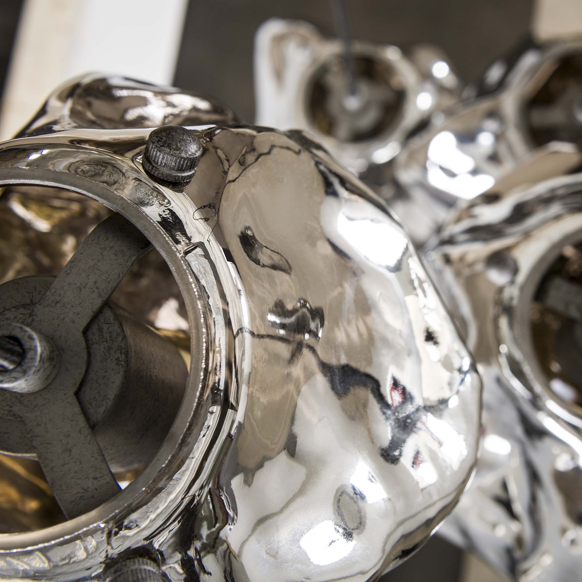 Hanglamp Louis - 5-lichts - Chroom - Glas