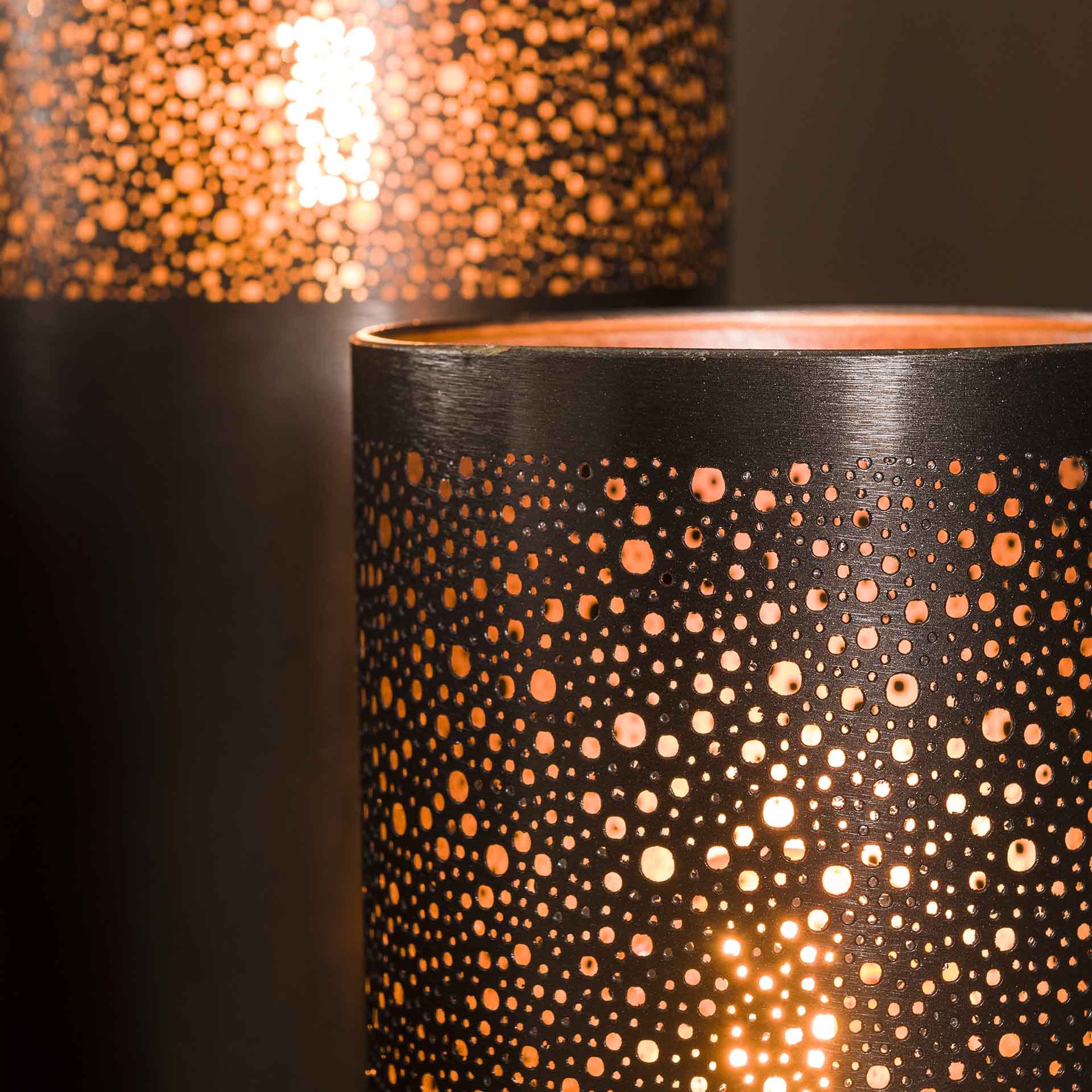 Vloerlamp Ryder - Zwart Nikkel - Metaal