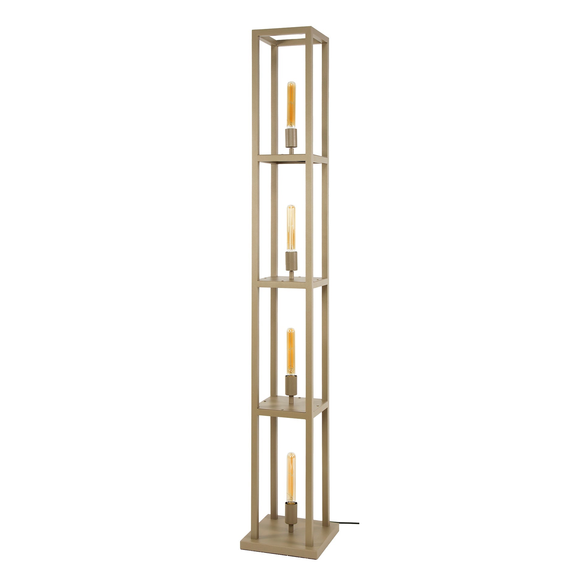 Vloerlamp Torano - 4-lichts - Beige - 163 cm