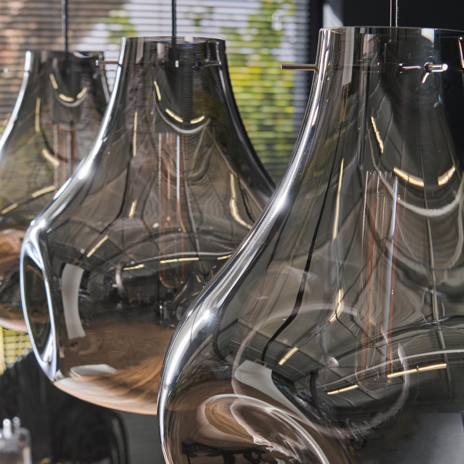 Hanglamp Ainsley - 3-lichts - Chroom - Glas