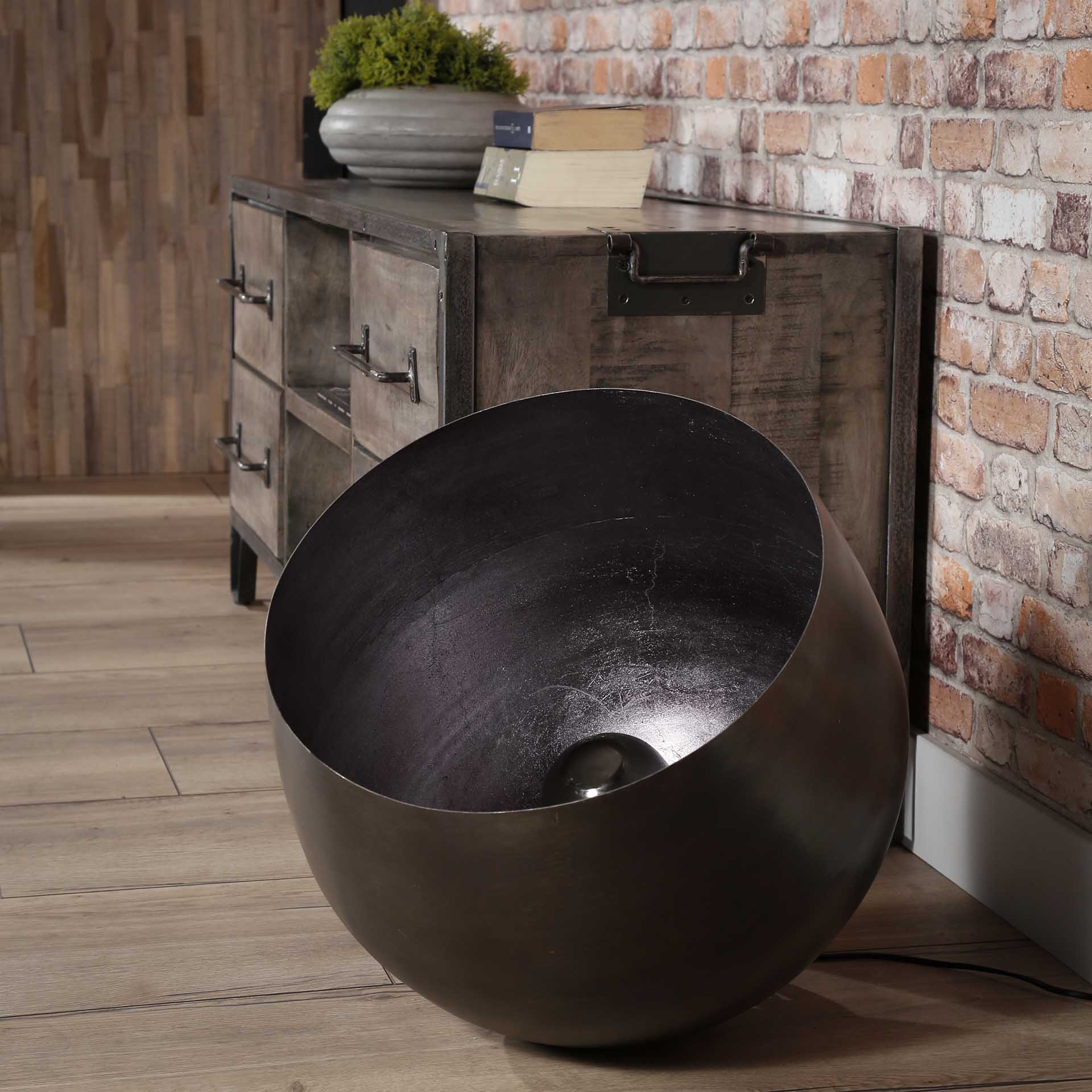 Vloerlamp Breeze - Zwart Nikkel - Metaal - 46 cm