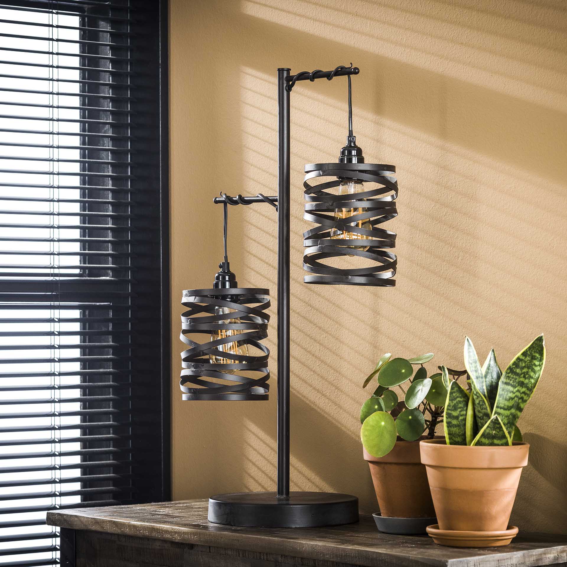 Tafellamp Rocco - Antraciet - Metaal