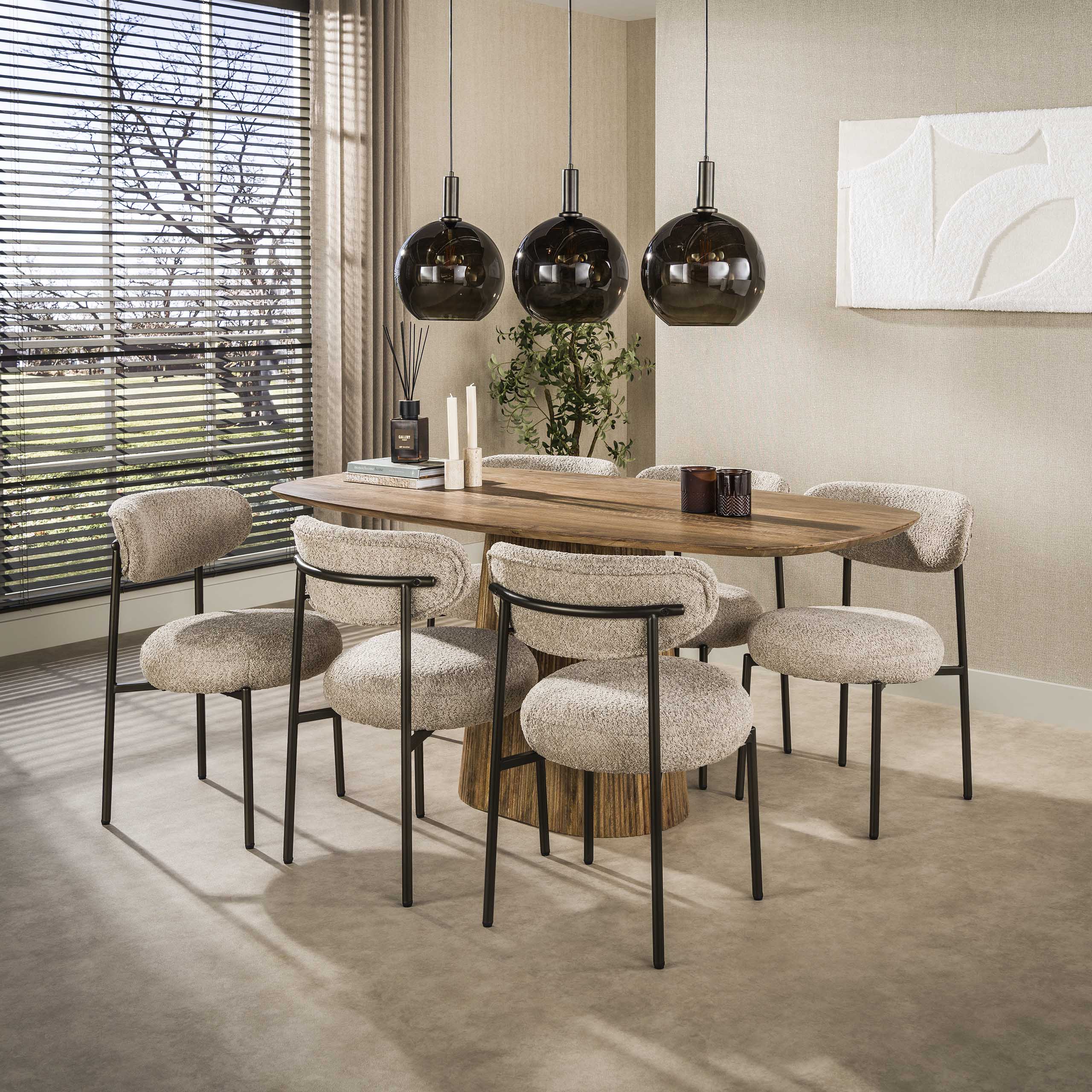 Eettafel Harmony - Deens Ovaal - Mangohout - 180 cm