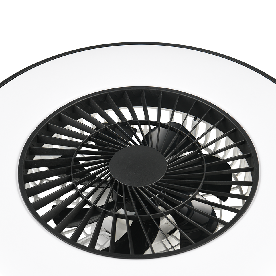 Plafondventilator Jasmijn - Met Lamp - Zwart - Dimbaar - Koud + Warm