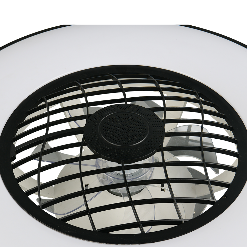 Plafondventilator Nomi - Met Lamp RGB - Zwart - Dimbaar - Koud + Warm