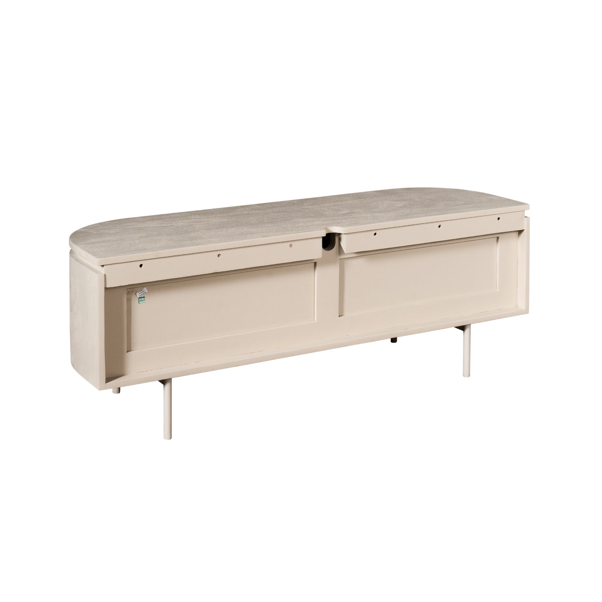 Zwevend TV-meubel Bloom - Beige - 120 cm