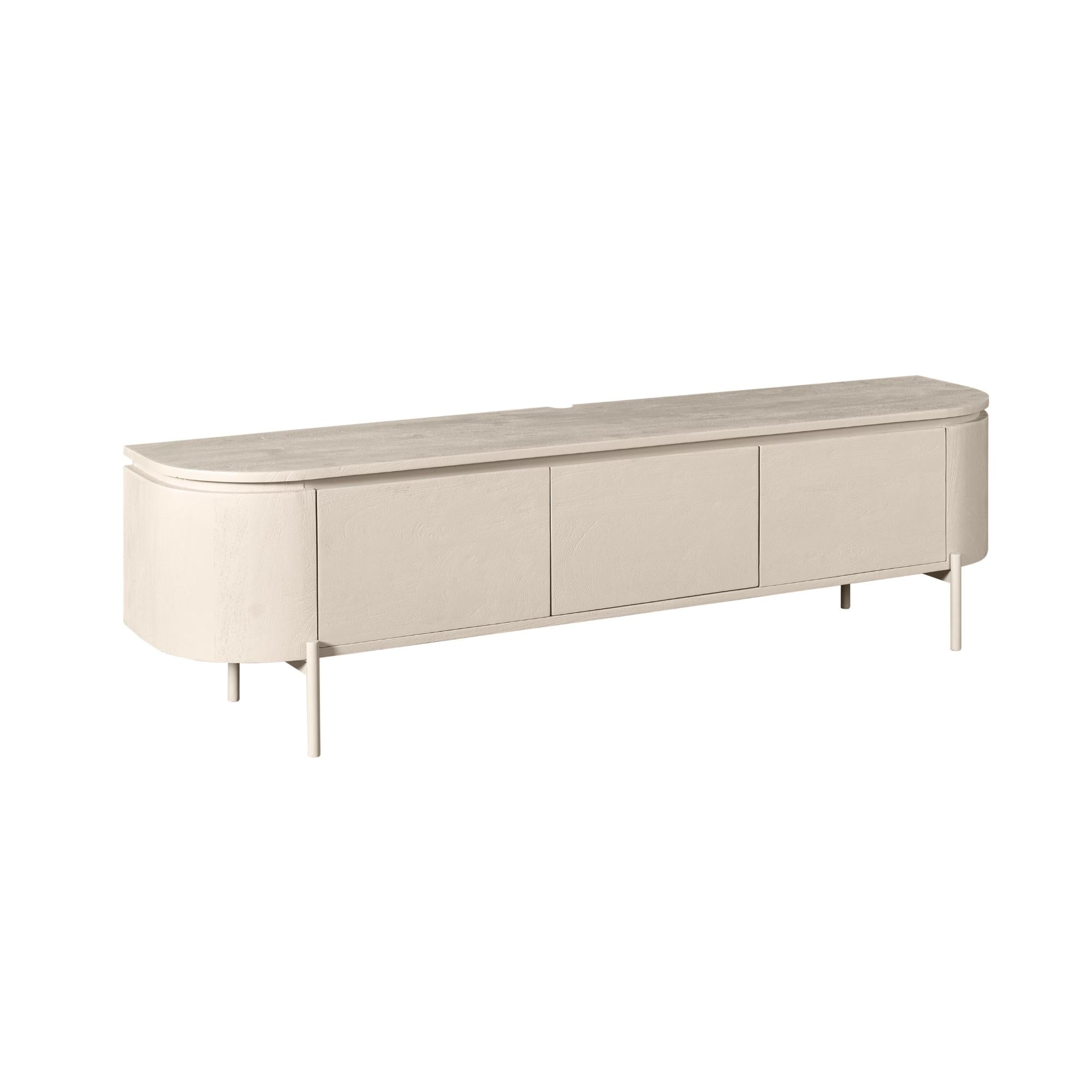 Zwevend TV-meubel Bloom - Beige - 160 cm
