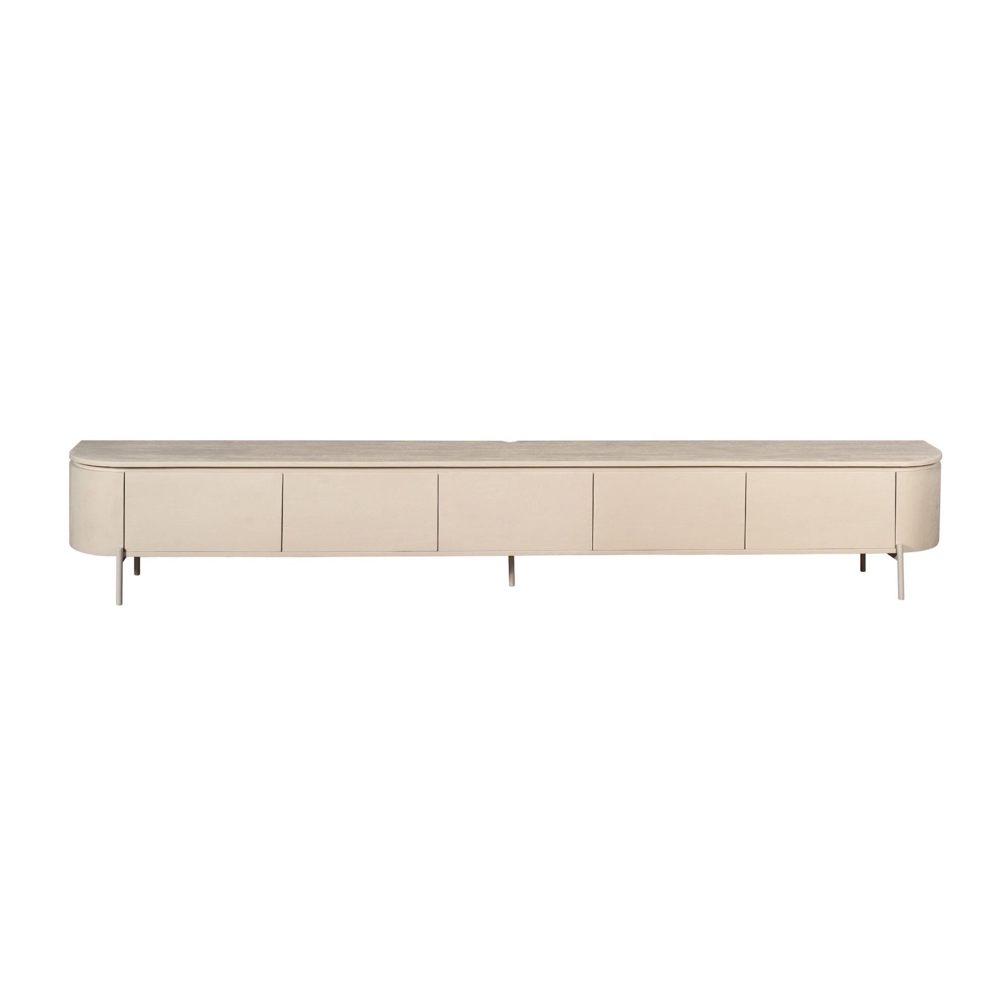 Zwevend TV-meubel Bloom - Beige - 280 cm
