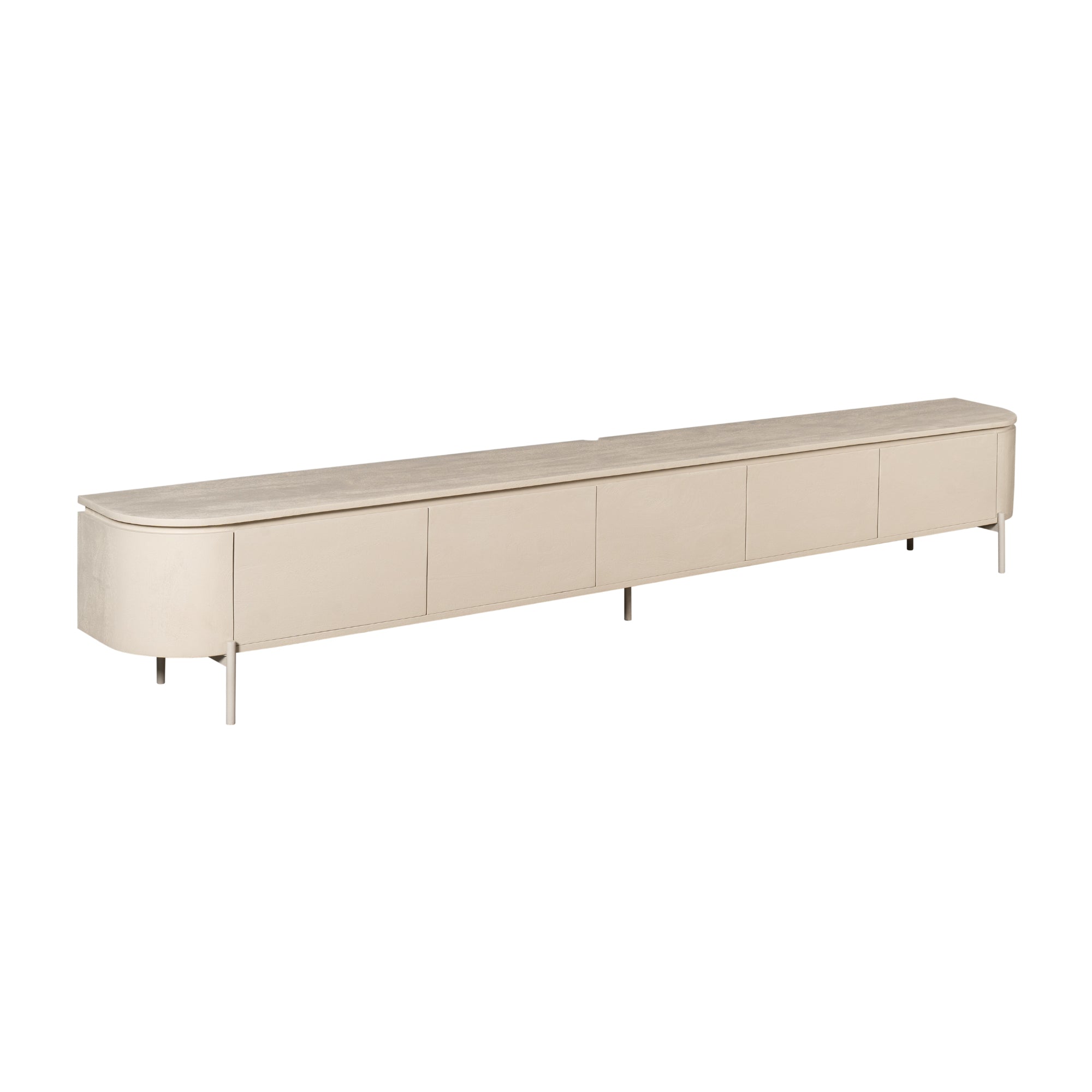 Zwevend TV-meubel Bloom - Beige - 280 cm