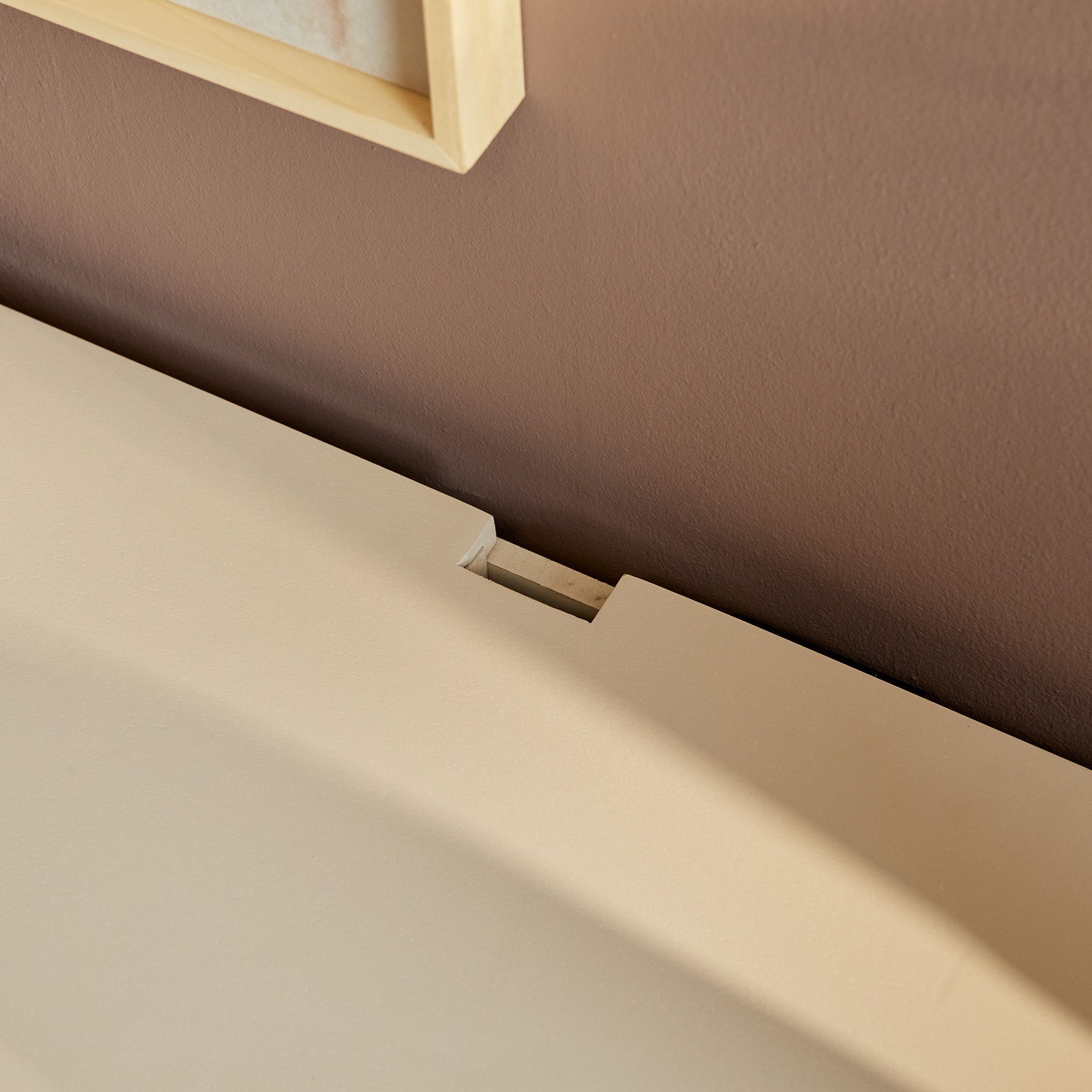 Zwevend TV-meubel Yuna - Beige - 120 cm