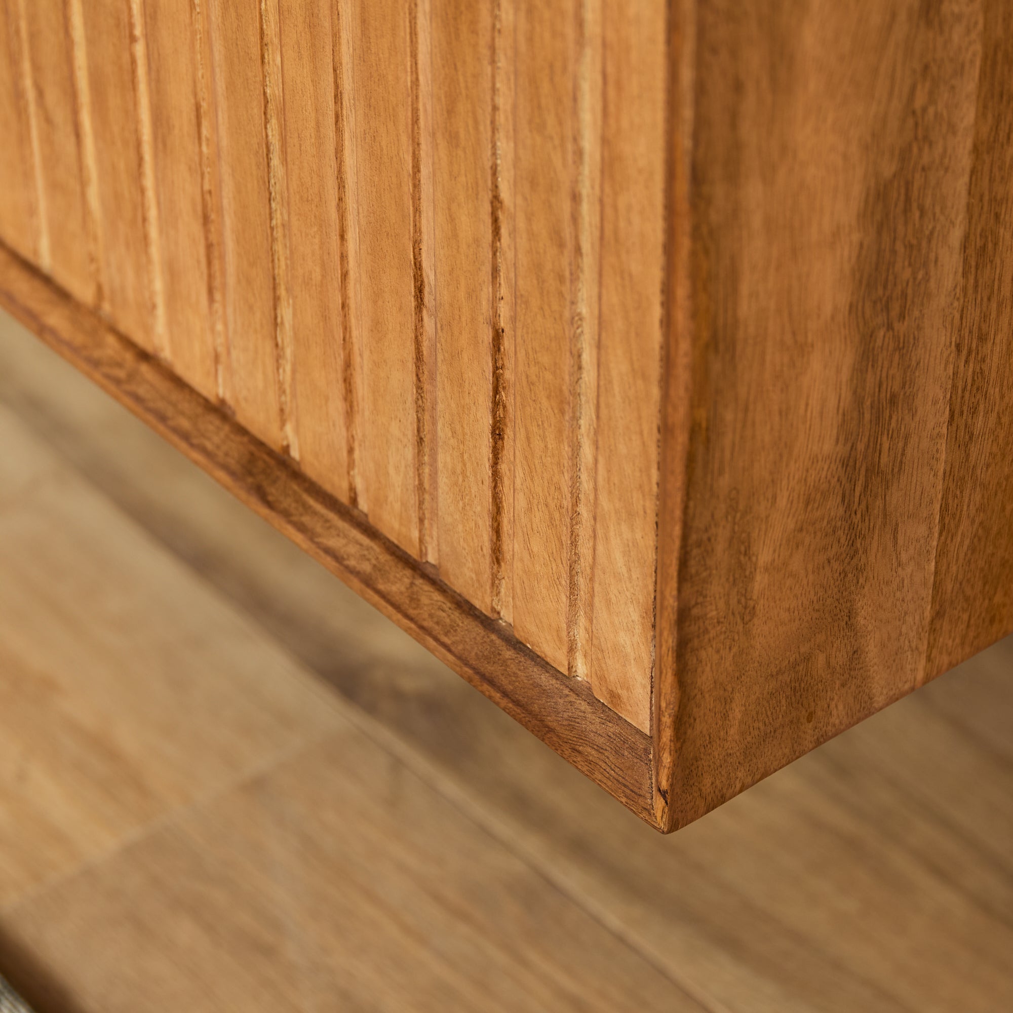 Zwevend TV-meubel Lunelle - Naturel - 120 cm