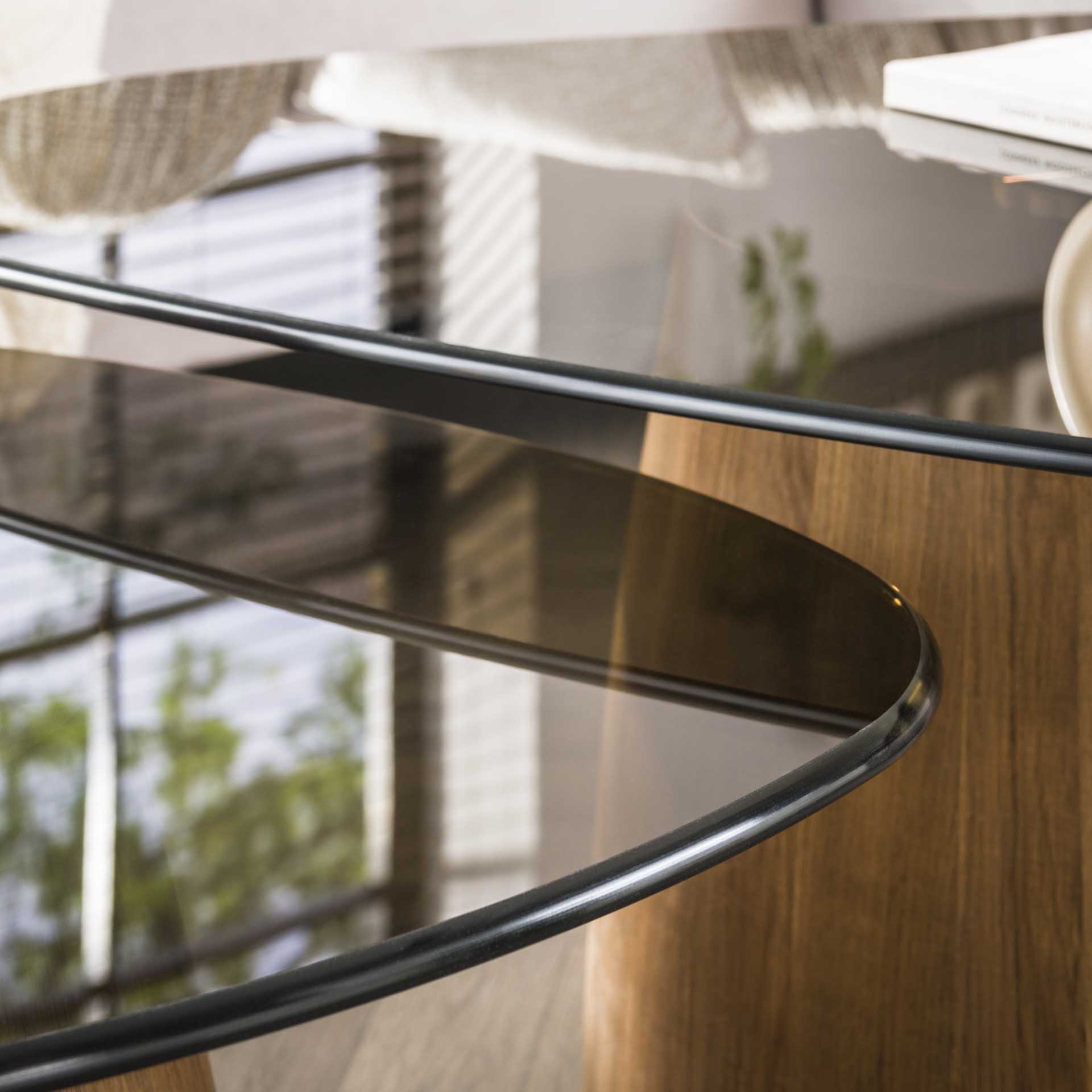 Salontafel Veyron - Organisch - Brons Glas - Set van 2