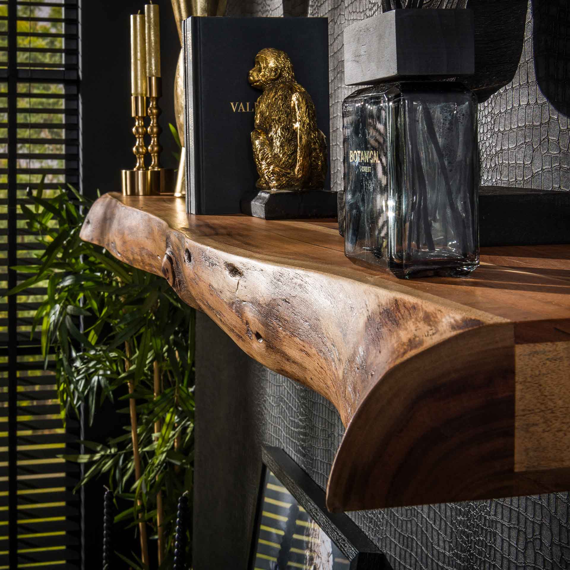 Wandplank Timber - Bruin - Acaciahout - 150 cm