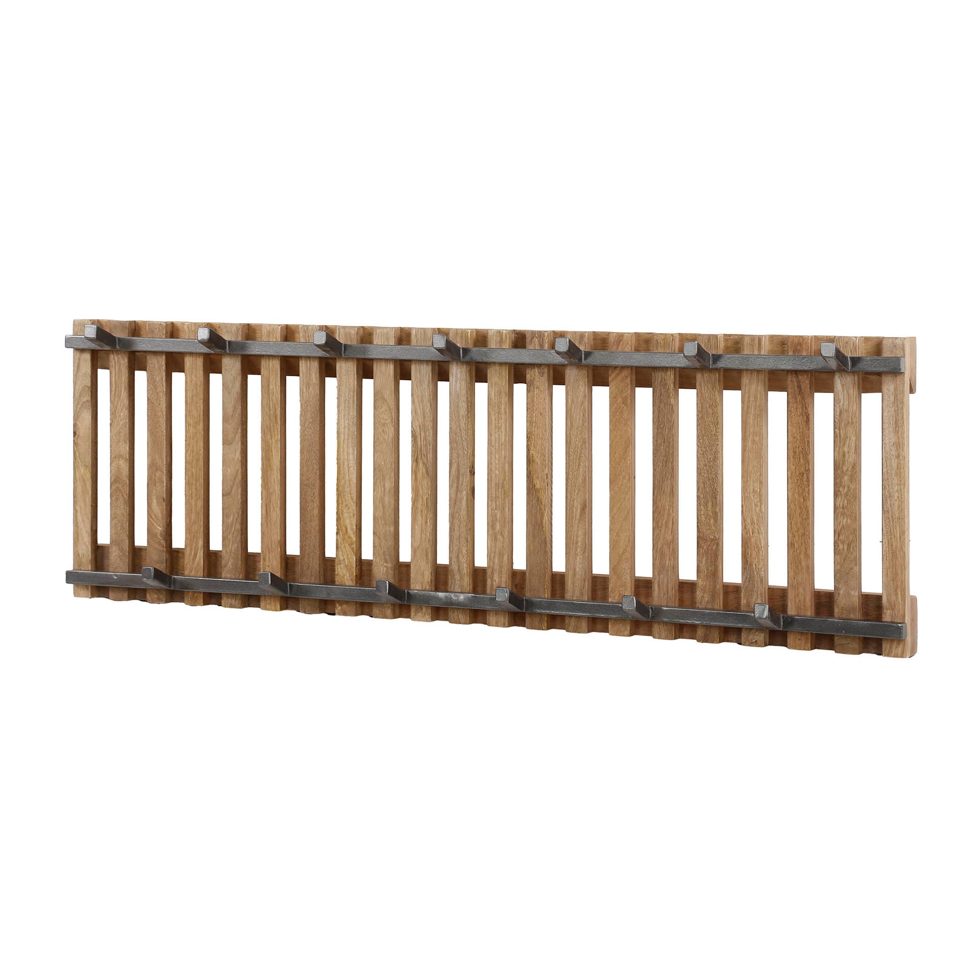 Kapstok Elisa - Mangohout - 13 haken - 100 cm