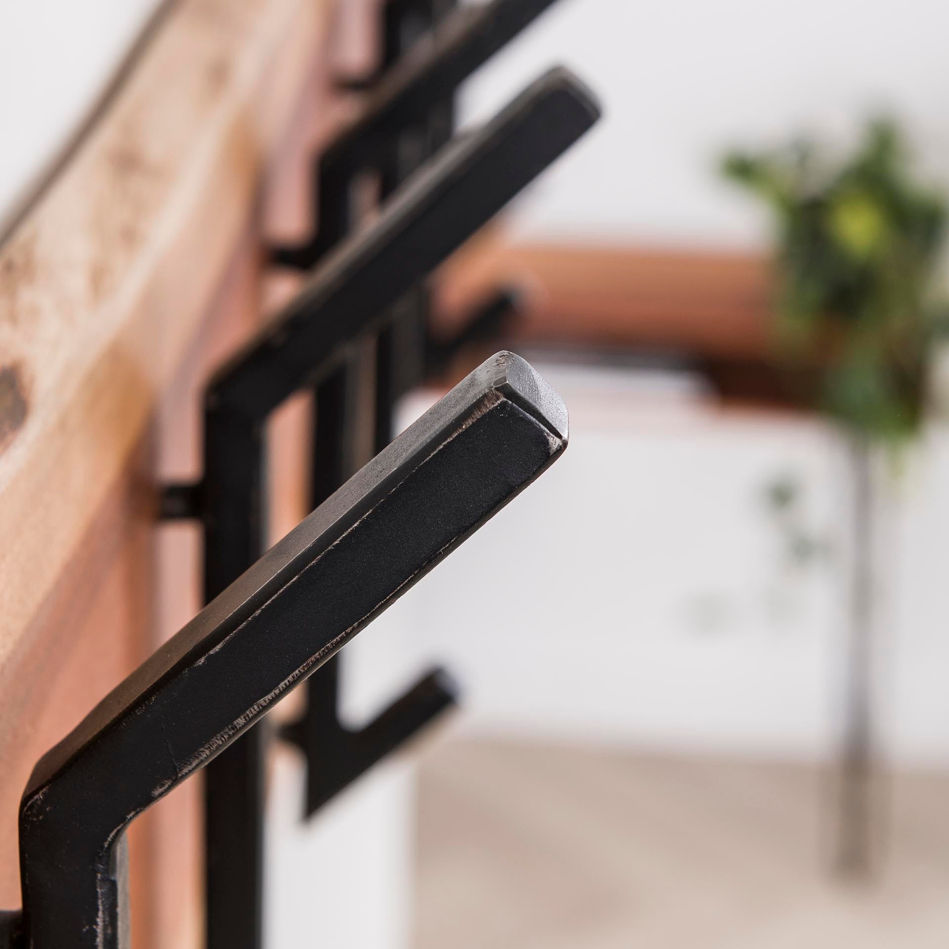 Kapstok Kristal - Acaciahout - 12 haken - 100 cm