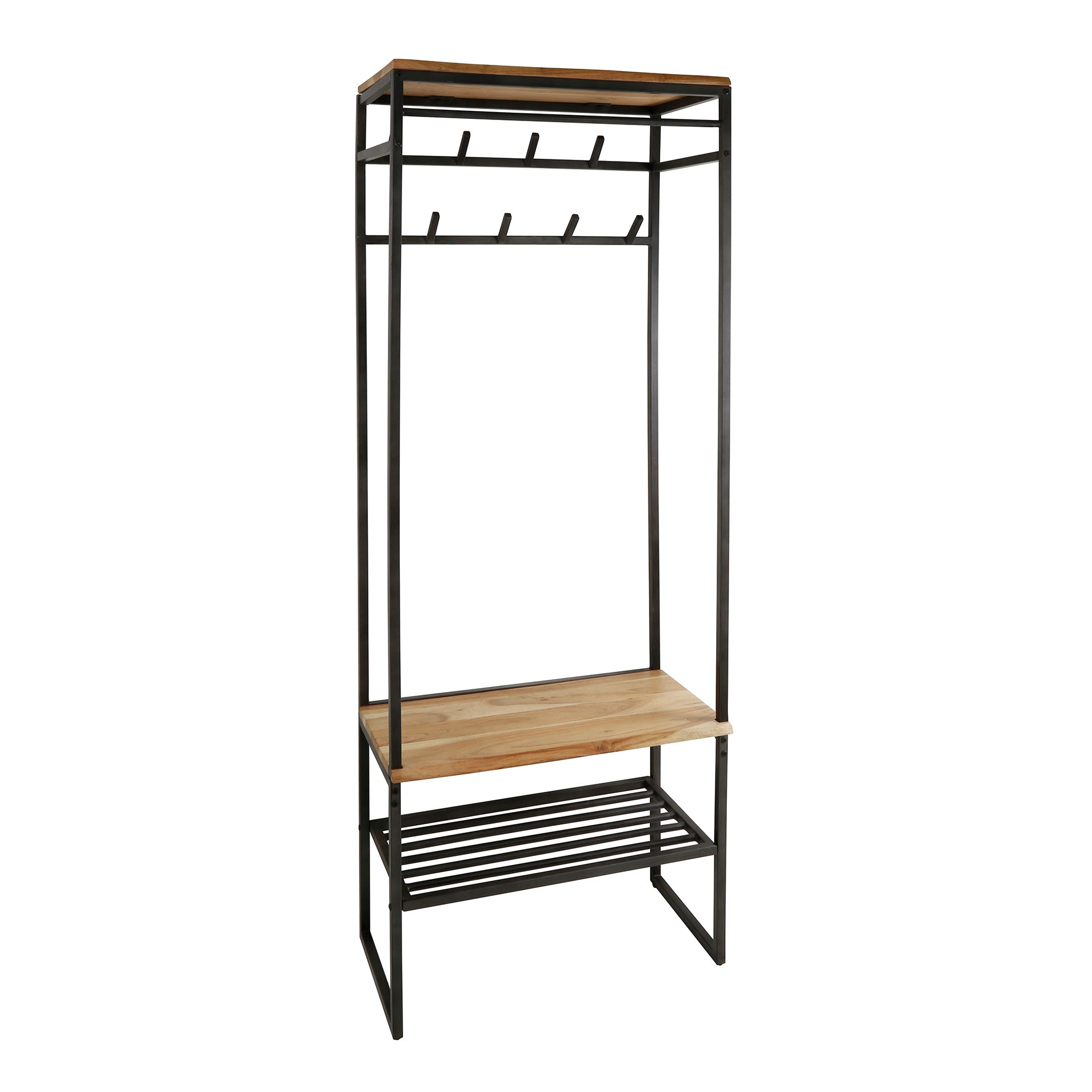 Kapstok Milo - Lichtbruin - Acaciahout - 182 cm