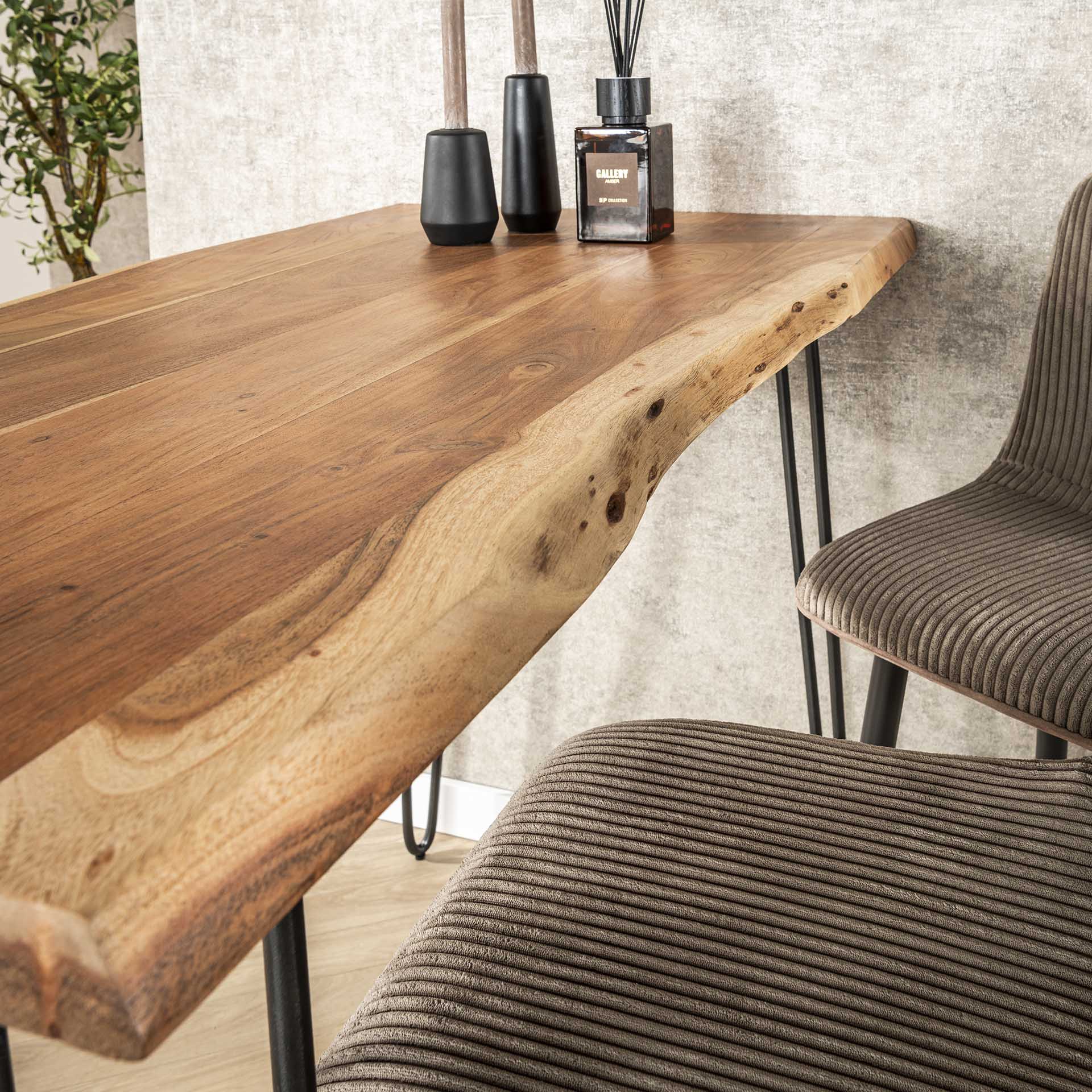 Bartafel Tony - Bruin - Acaciahout - 130 cm