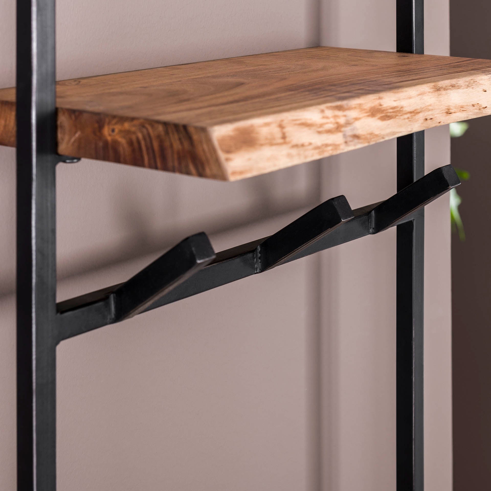 Kapstok Ivoor - Acaciahout - 6 haken - 80 cm