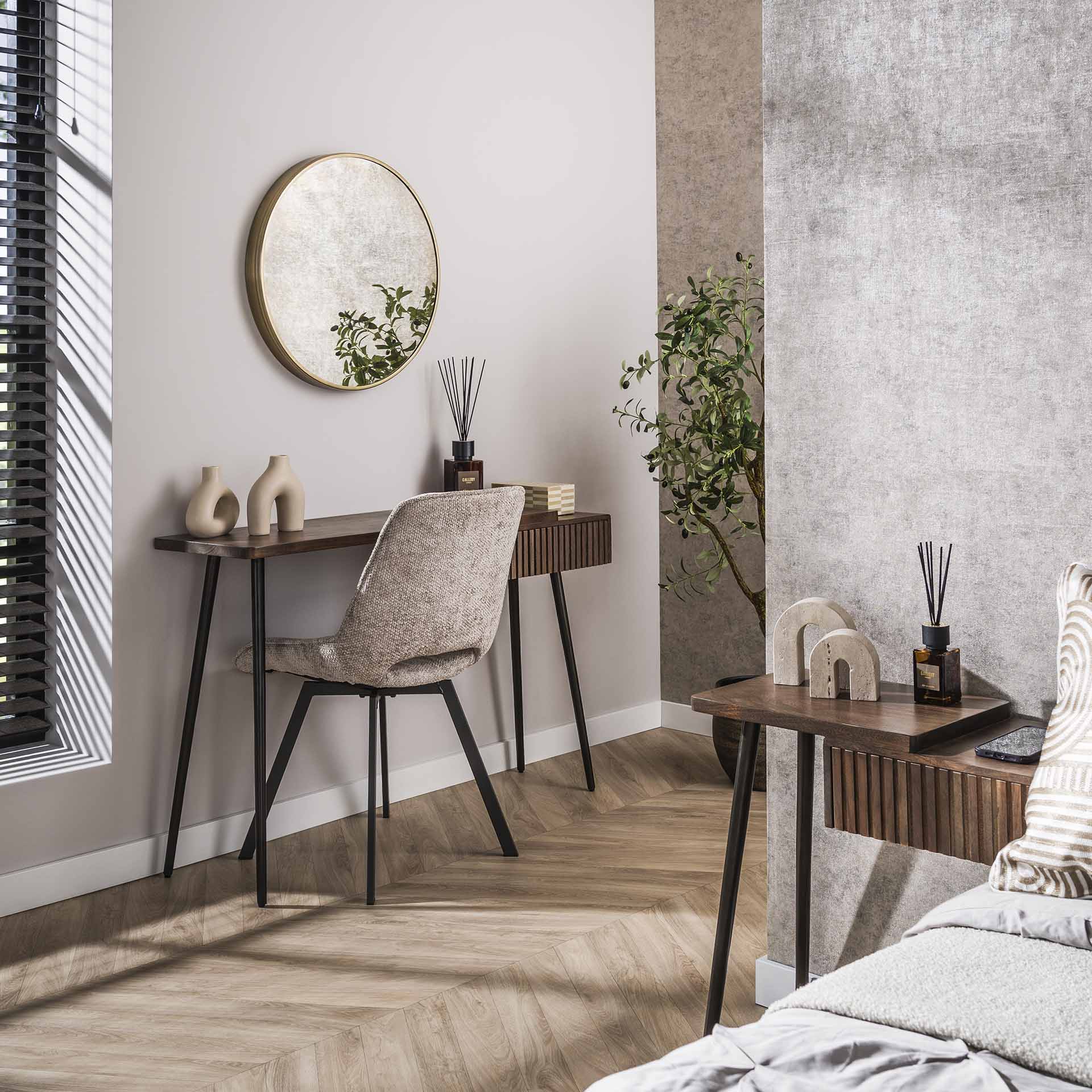 Haltafel Linaro - Bruin - Acaciahout - 76 cm