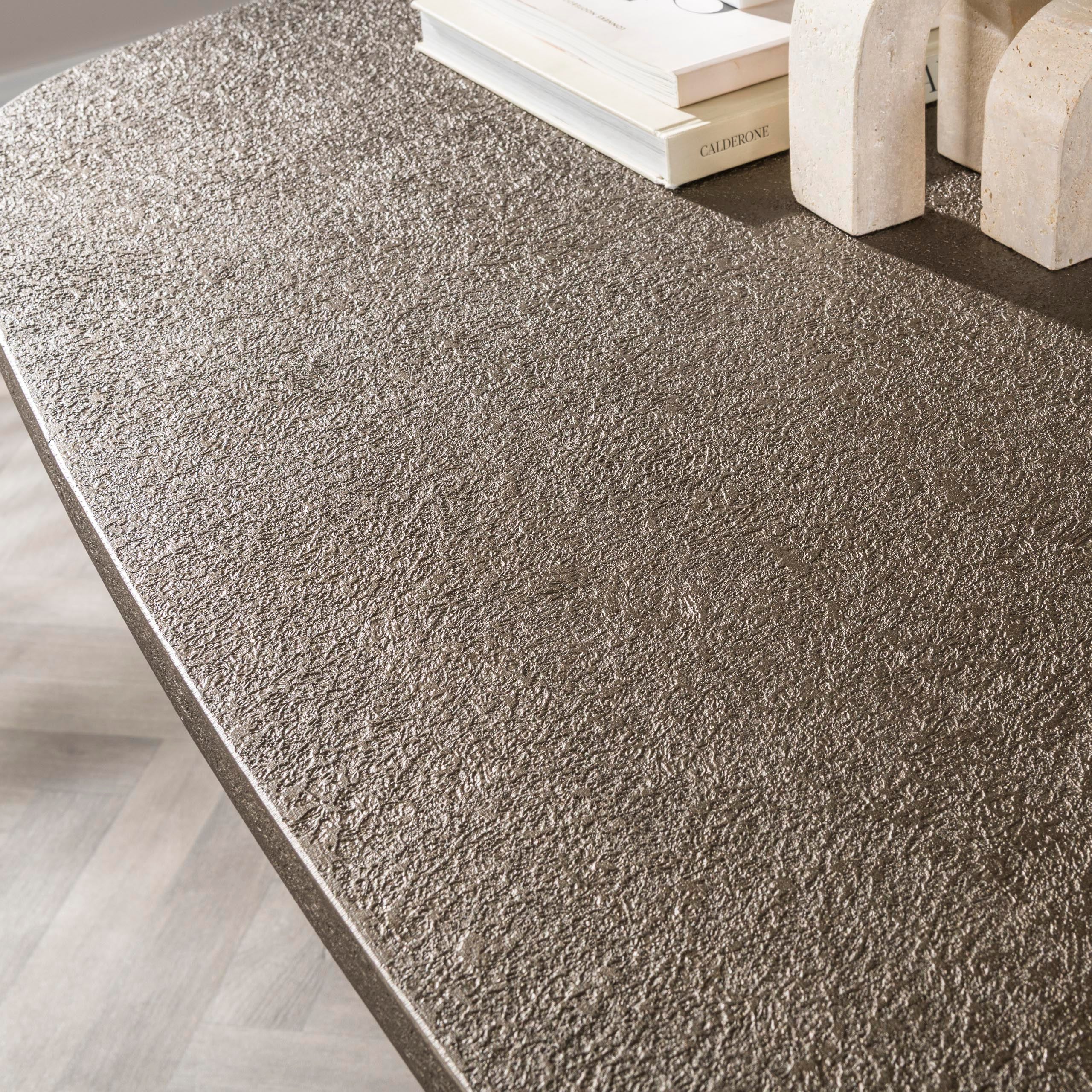 Eettafel Montier - Deens Ovaal - Liquid Metal - 180 cm