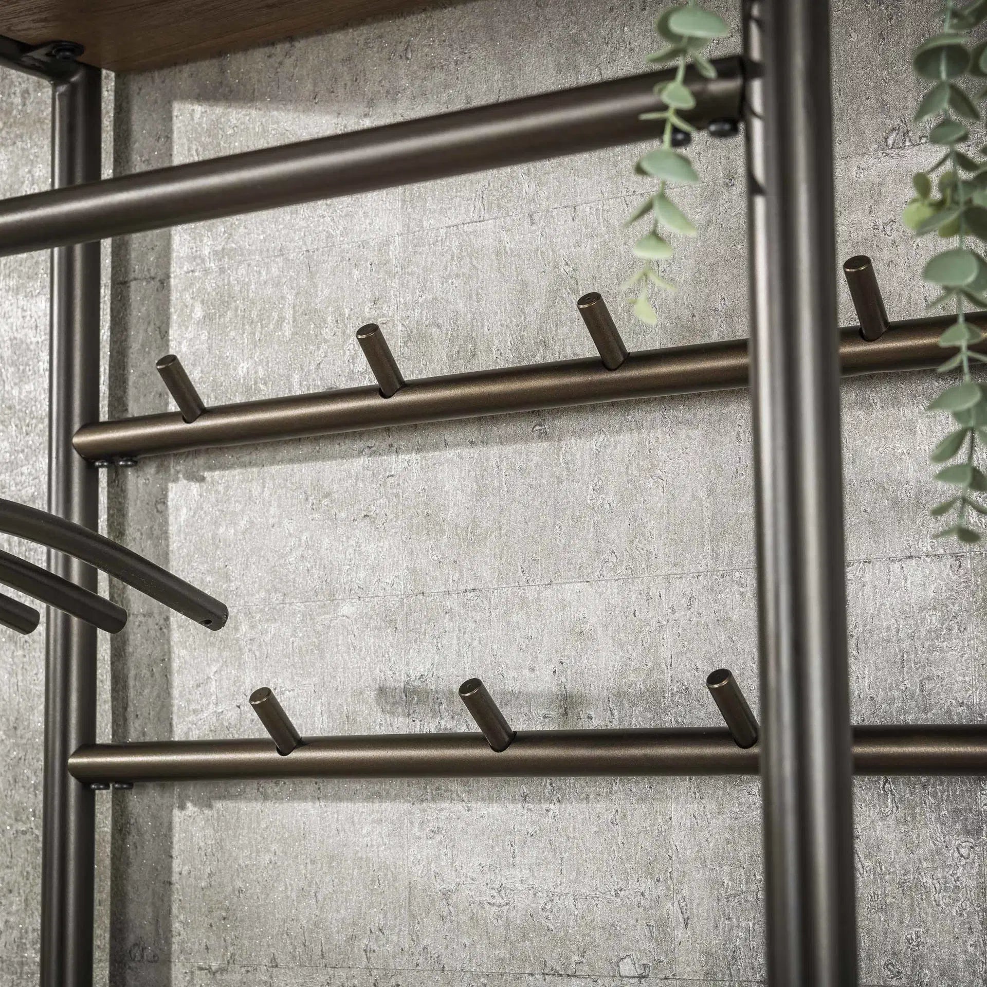 Garderobemeubel Selvo - Brons - Gepoedercoat Staal - 70 cm