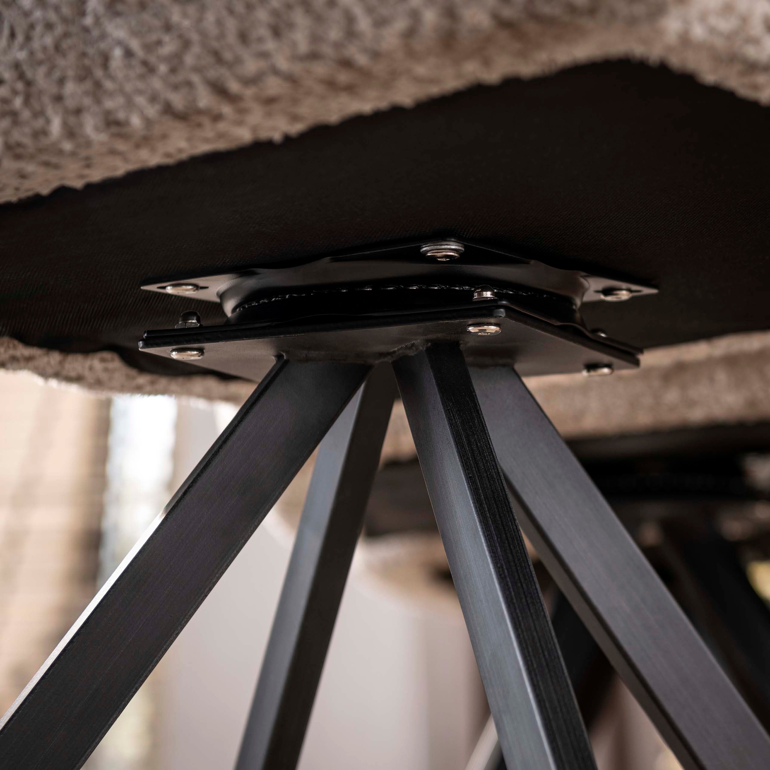 Eetkamerstoel Vantage - Taupe - Renegade Stof - Draaibaar