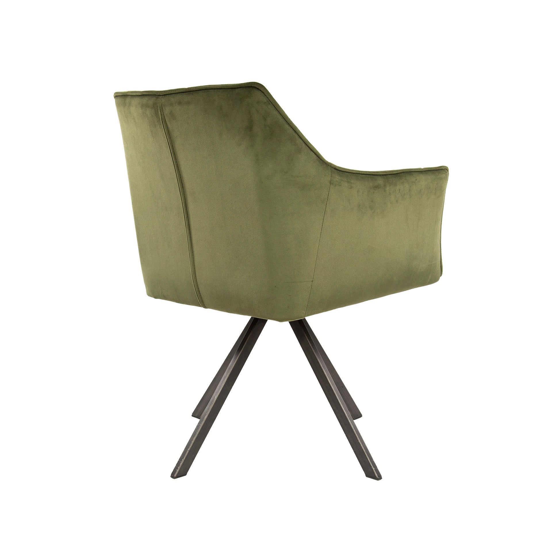 Eetkamerstoel Vantage - Groen - Fluweel - Draaibaar