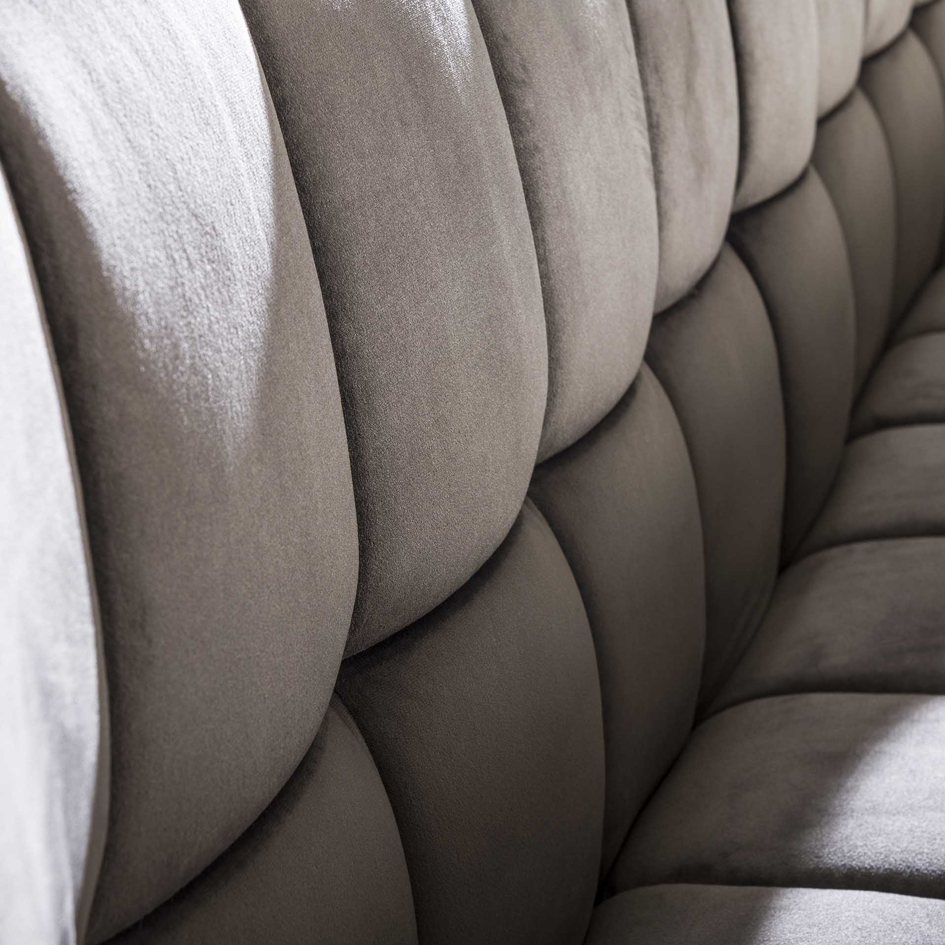 Eetkamerbank Vantage - Antraciet - Fluweel - 180 cm