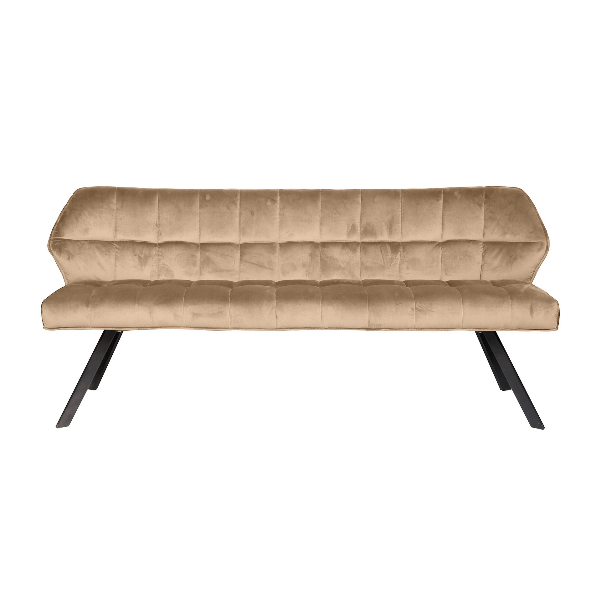 Eetkamerbank Vantage - Champagne - Fluweel - 180 cm