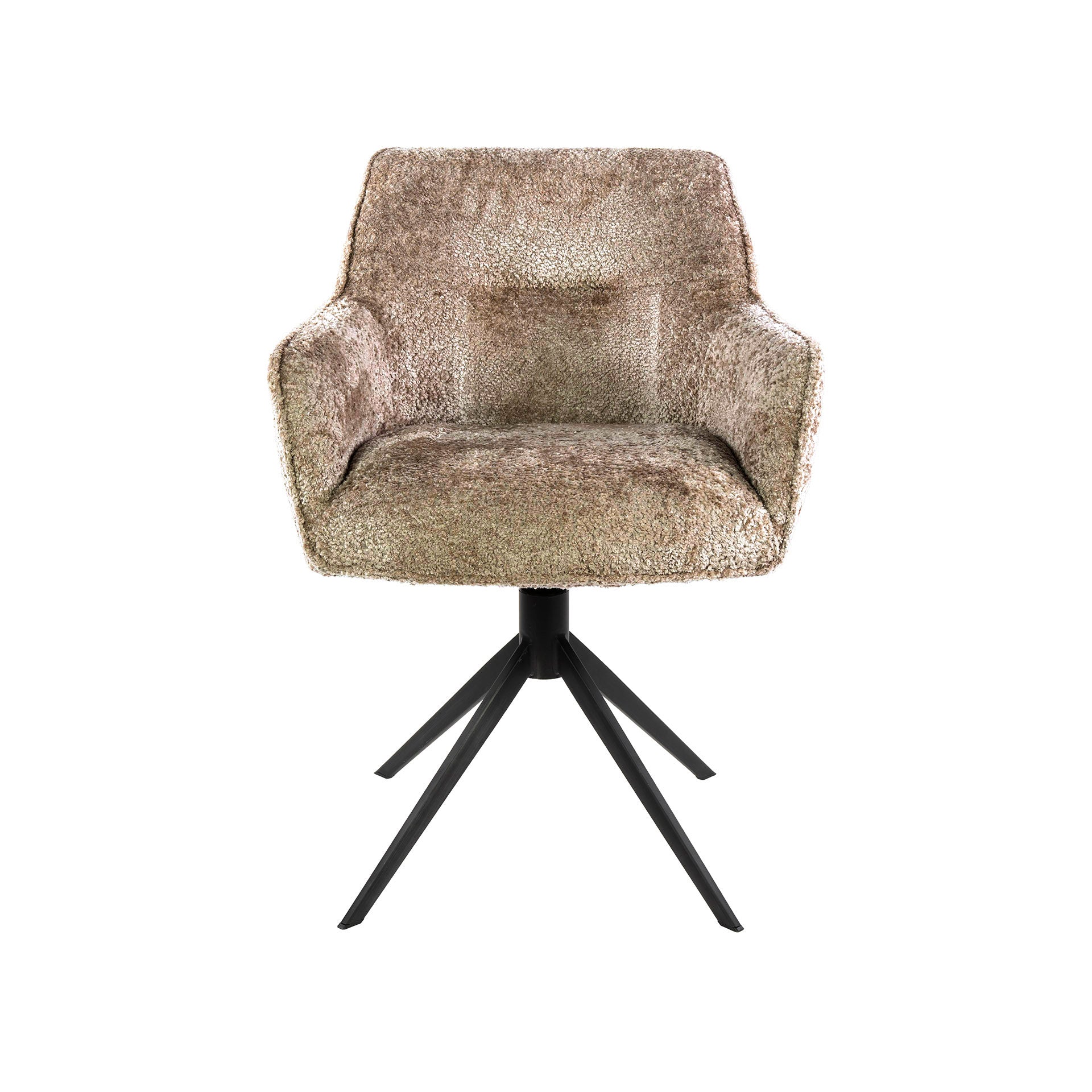 Eetkamerstoel Pure - Beige - Savelle Stof - Draaibaar