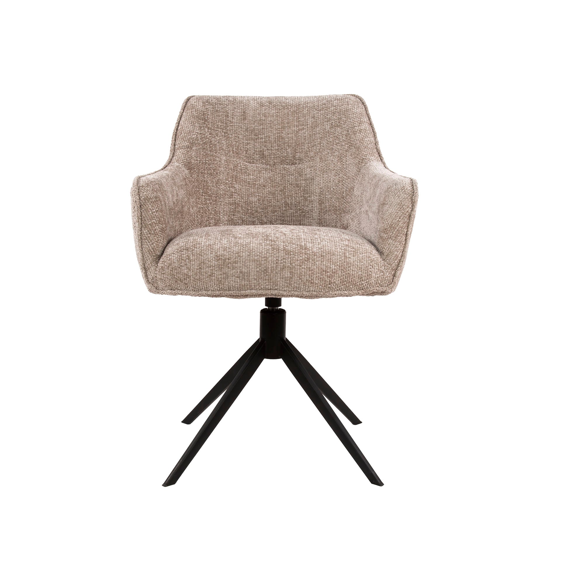 Eetkamerstoel Pure - Beige - Renegade Stof - Draaibaar